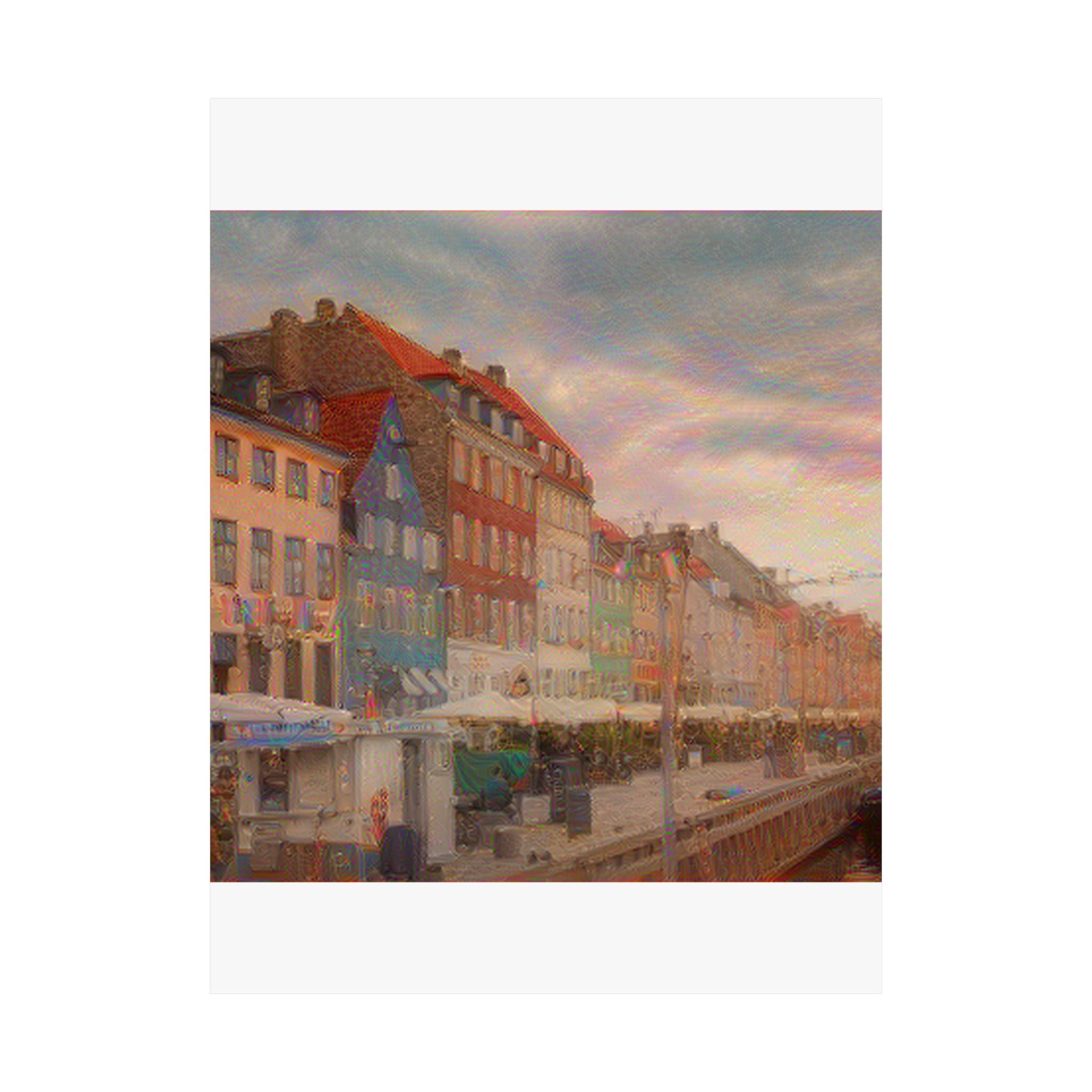 Nyhavn in The Scream Style | Edvard Munch Inspired Art