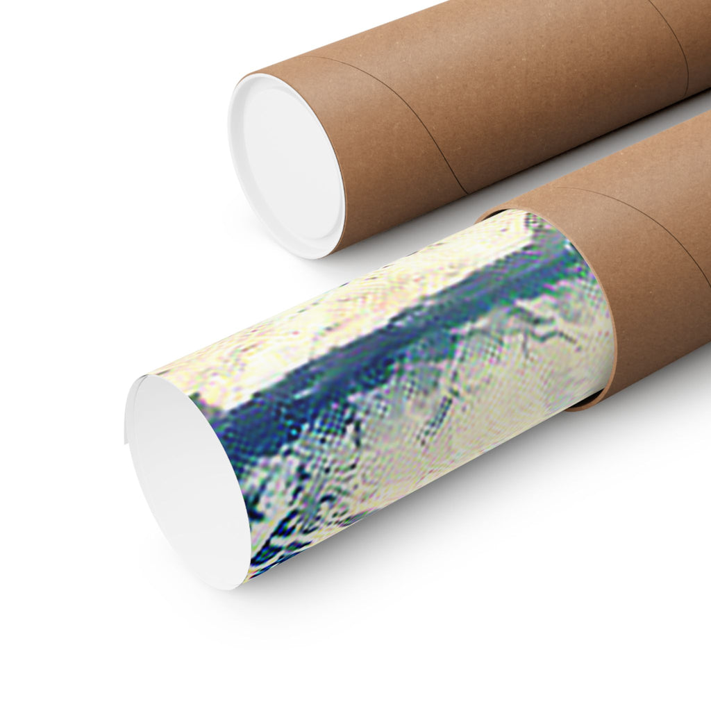 Chefchaouen in The Great Wave off Kanagawa Style | Katsushika Hokusai Inspired Art