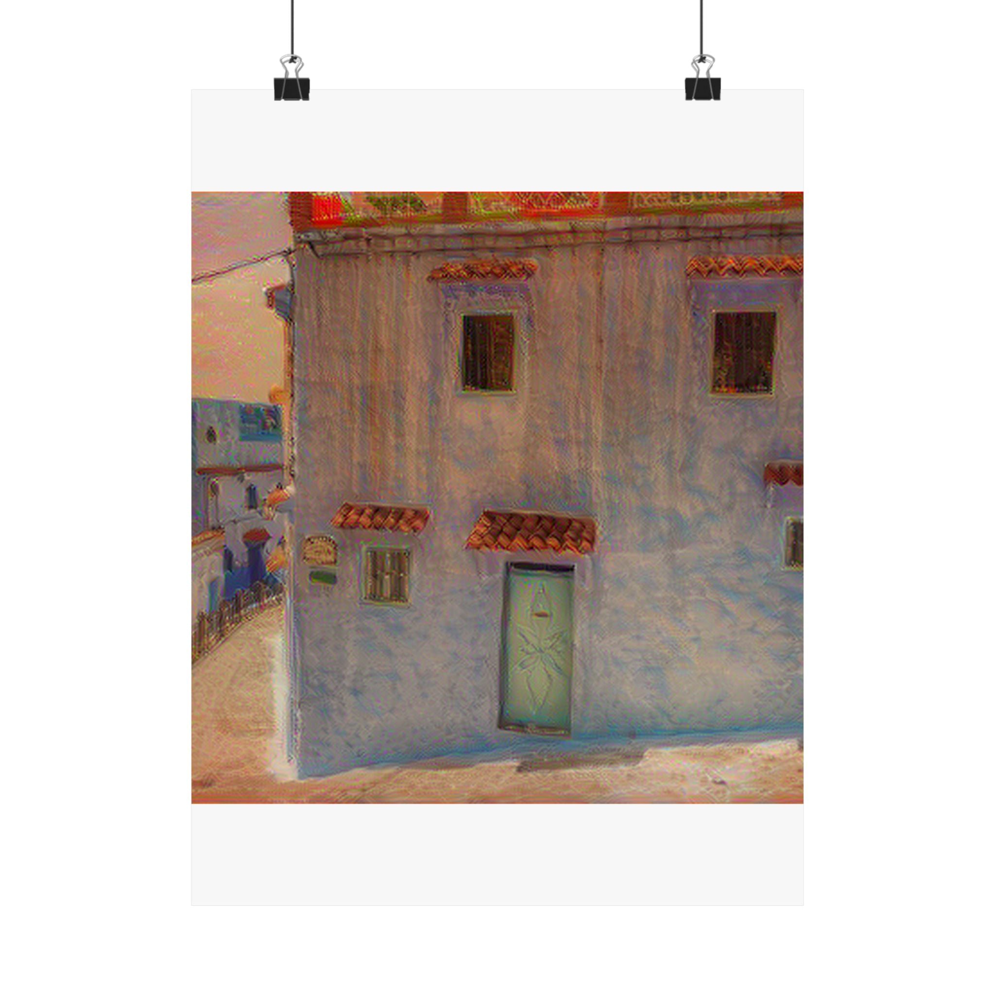 Chefchaouen in The Scream Style | Edvard Munch Inspired Art