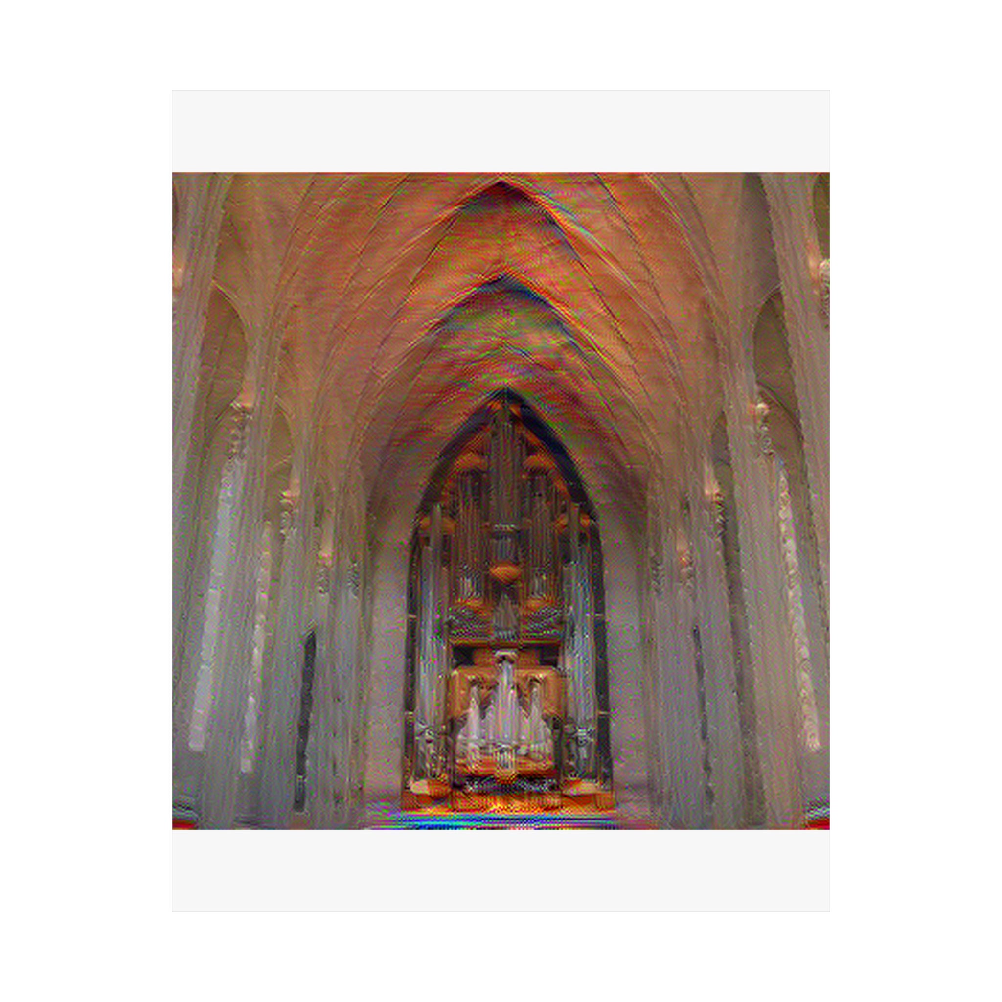 Hallgrimskirkja in The Scream Style | Edvard Munch Inspired Art