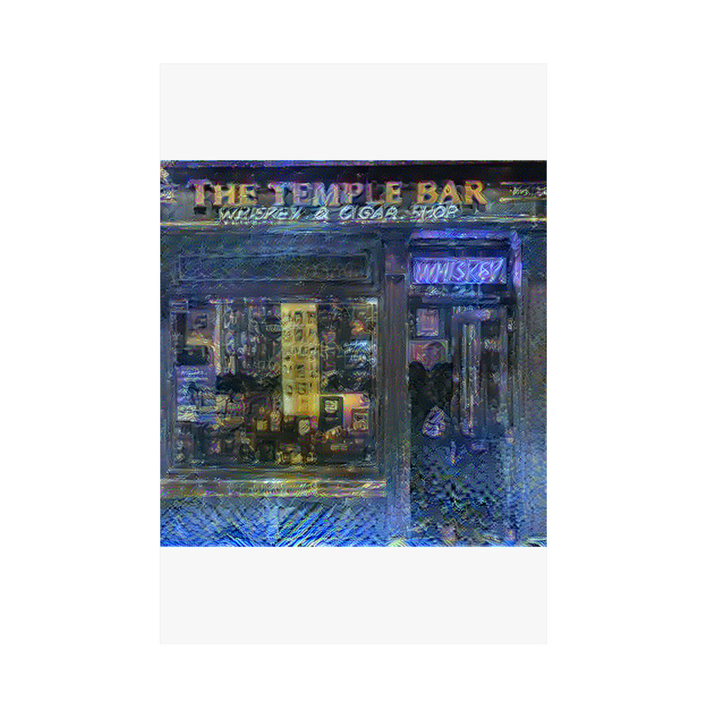 Temple Bar District in Starry Night Style | Vincent van Gogh Inspired Art