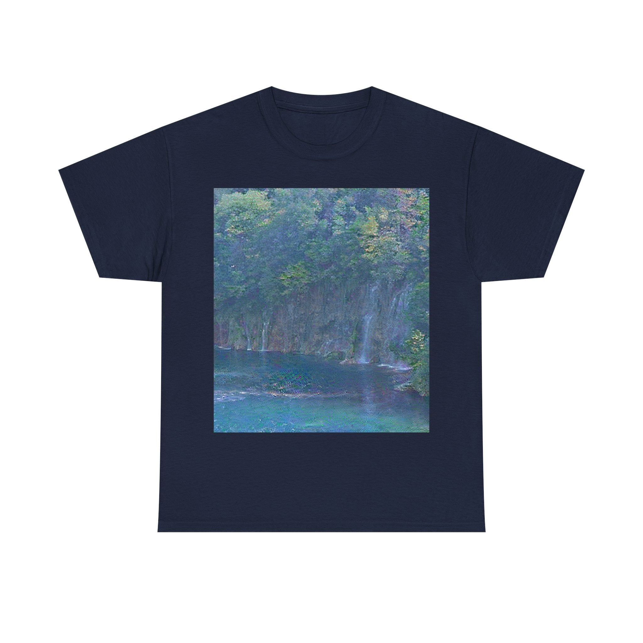 Plitvice Lakes in Water Lilies Style | Claude Monet Inspired Art