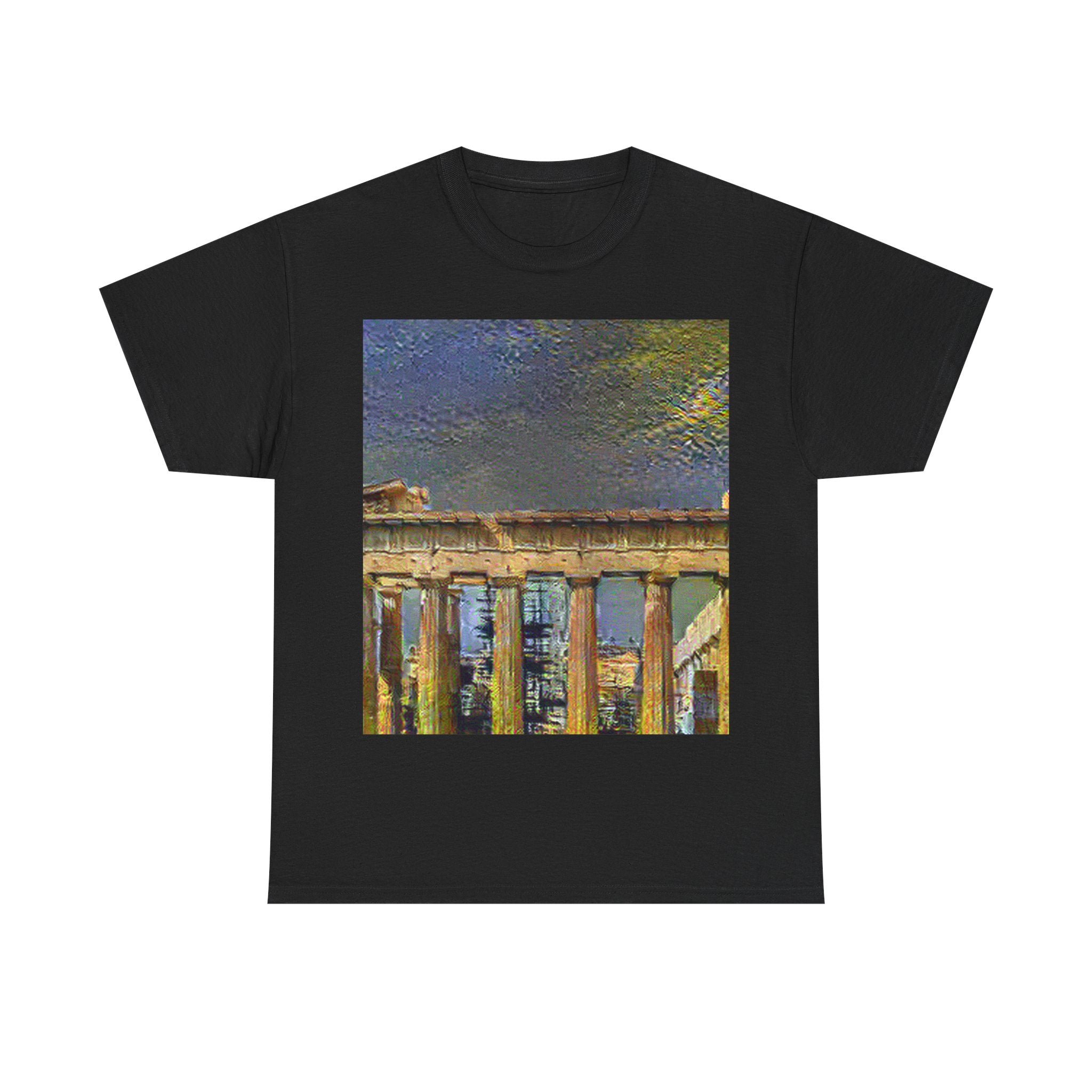 Acropolis Athens in Cafe Terrace Style - T-Shirt Gift