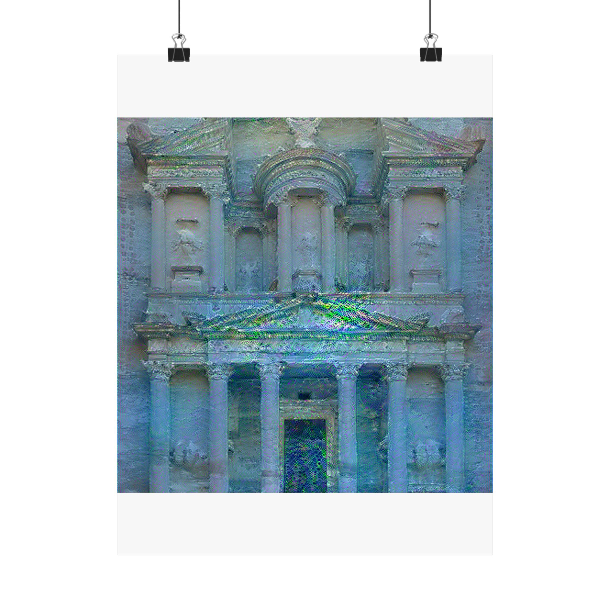 Petra in Water Lilies Style | Claude Monet Inspired Art