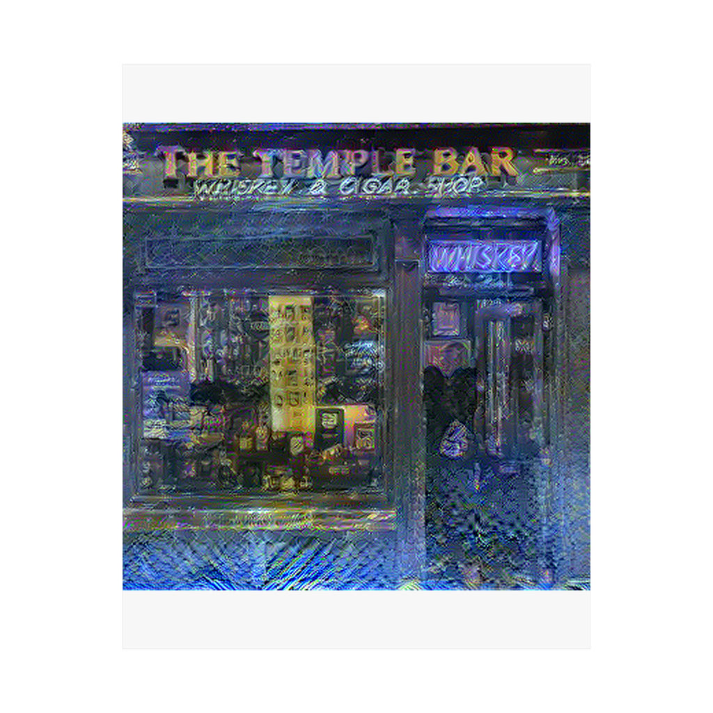 Temple Bar District in Starry Night Style | Vincent van Gogh Inspired Art