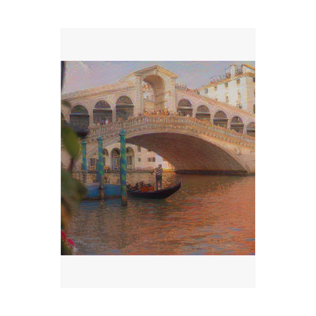 Rialto Bridge in The Scream Style | Edvard Munch Inspired Art