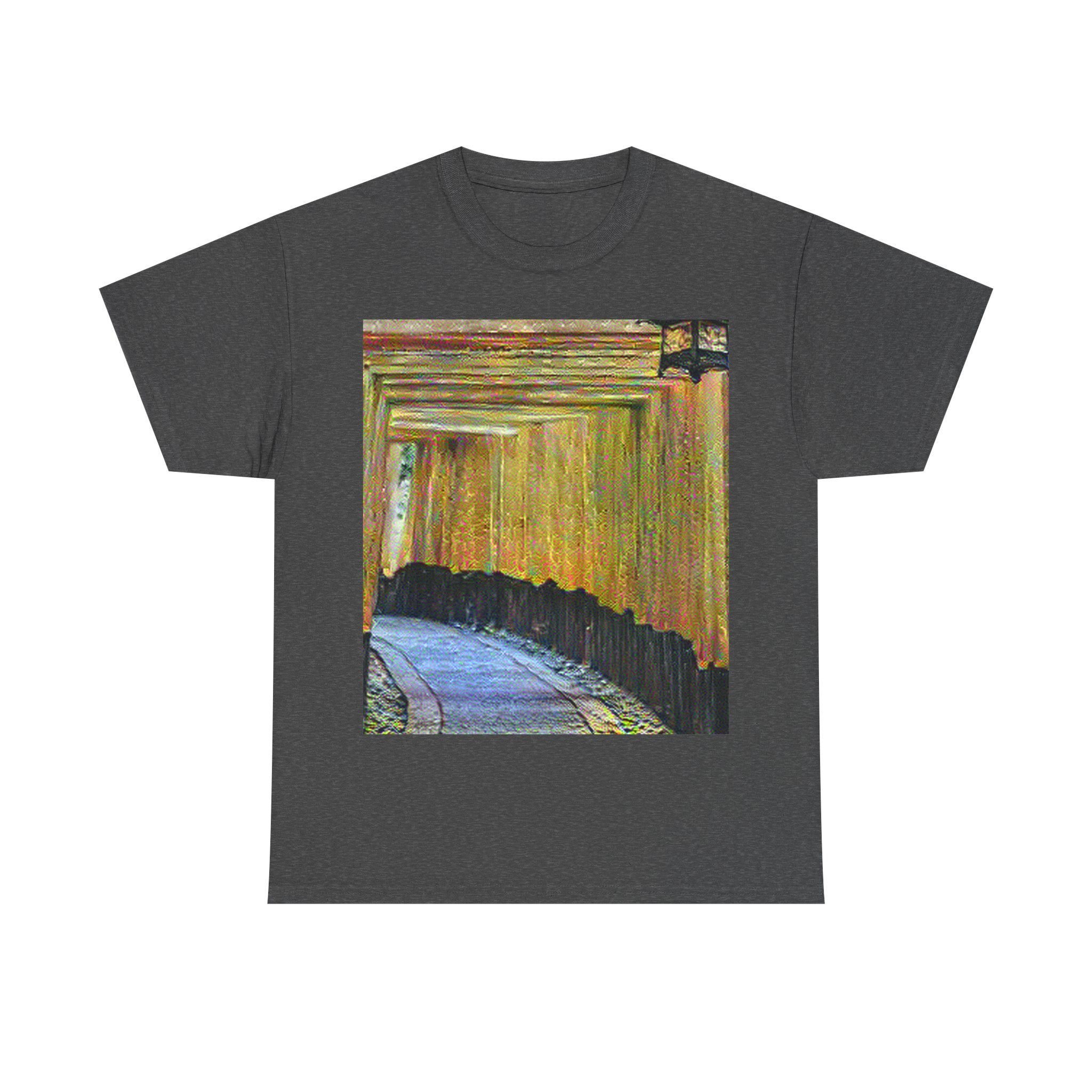 Fushimi Inari Shrine in Cafe Terrace at Night Style | Vincent van Gogh Inspired Art