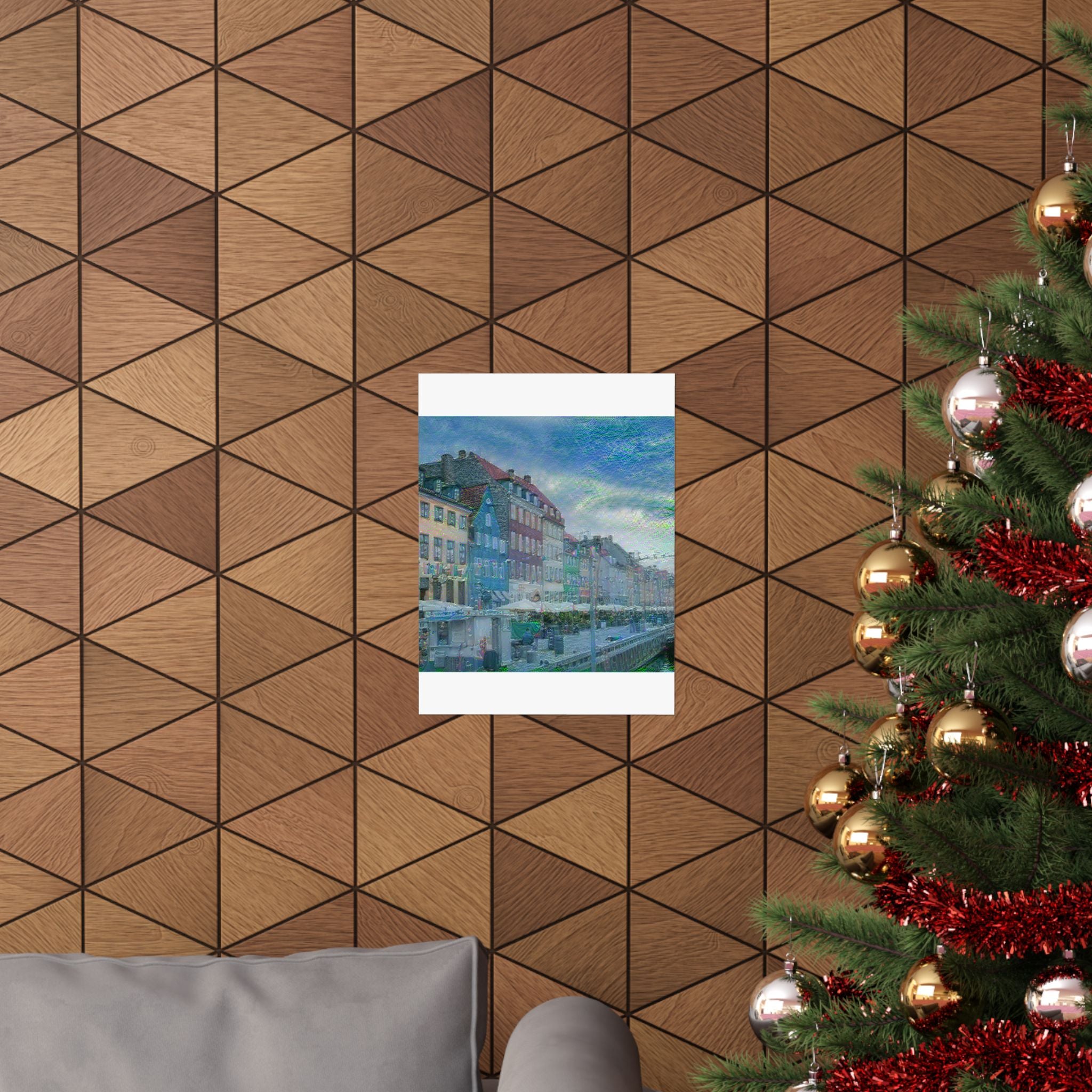 Nyhavn in Water Lilies Style | Claude Monet Inspired Art