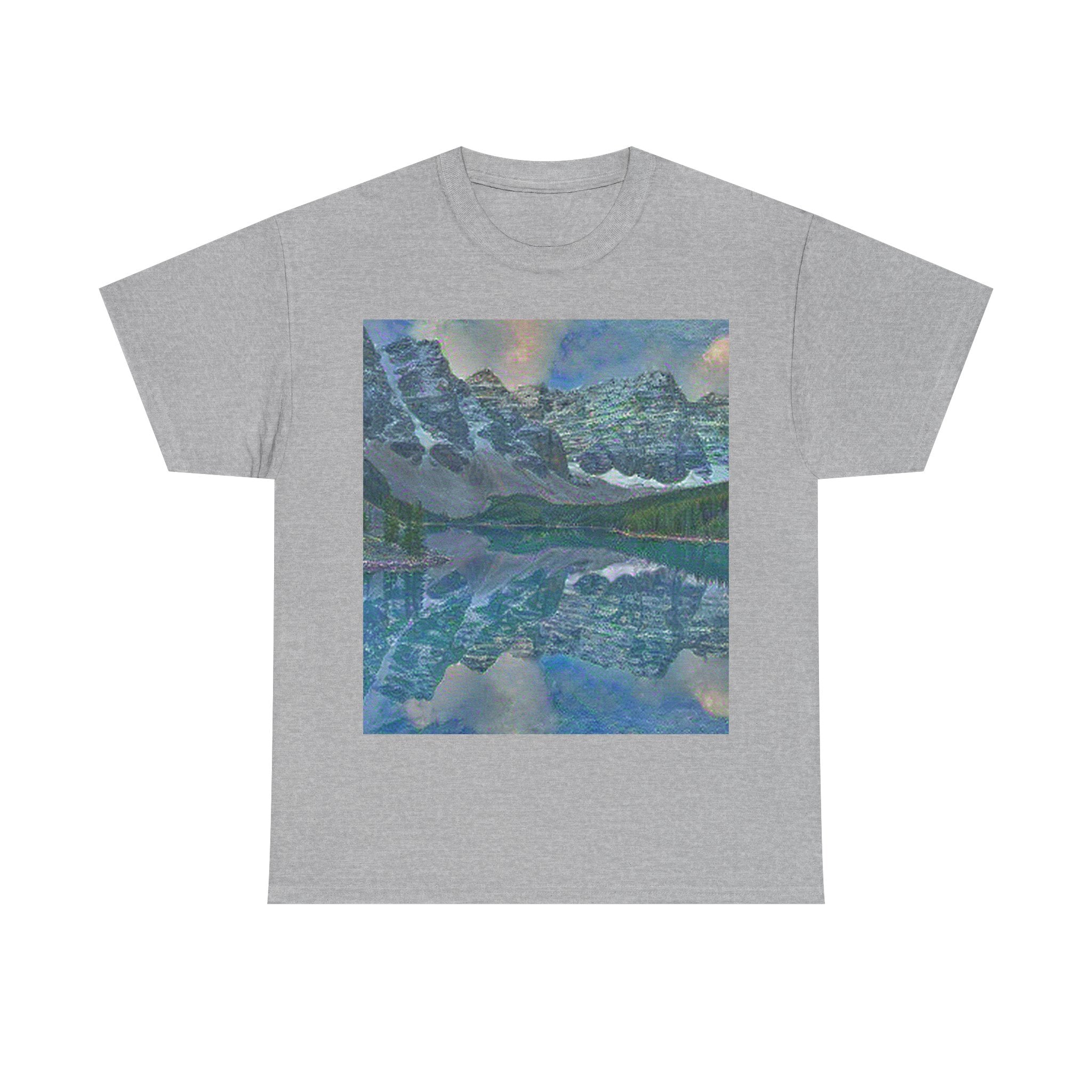 Moraine Lake in Water Lilies Style | Claude Monet Inspired Art