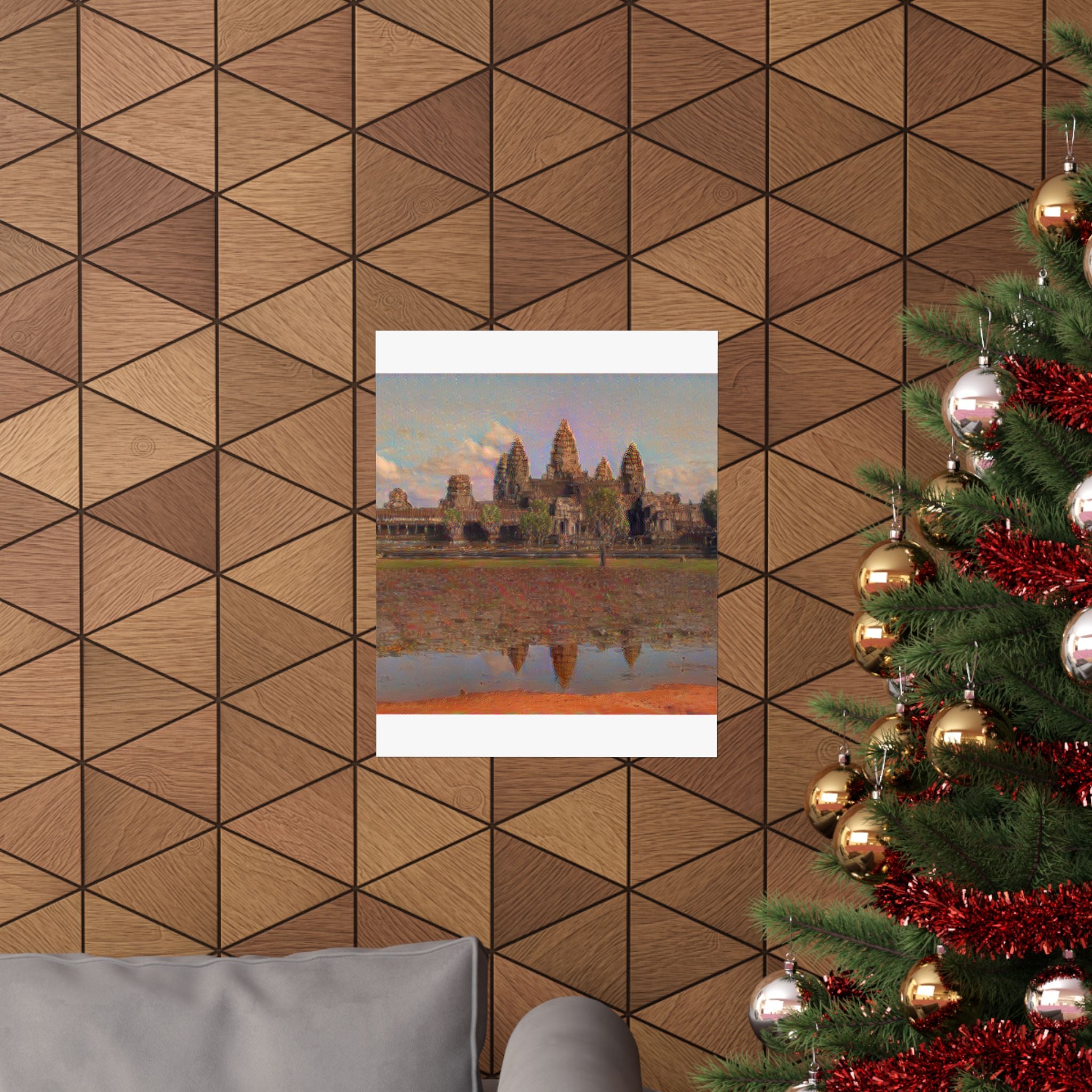 Angkor Wat in The Scream Style | Edvard Munch Inspired Art