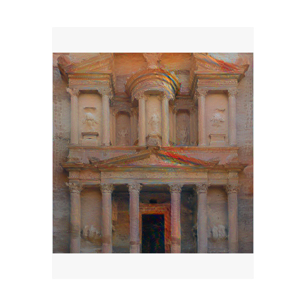 Petra in The Scream Style - Poster Print