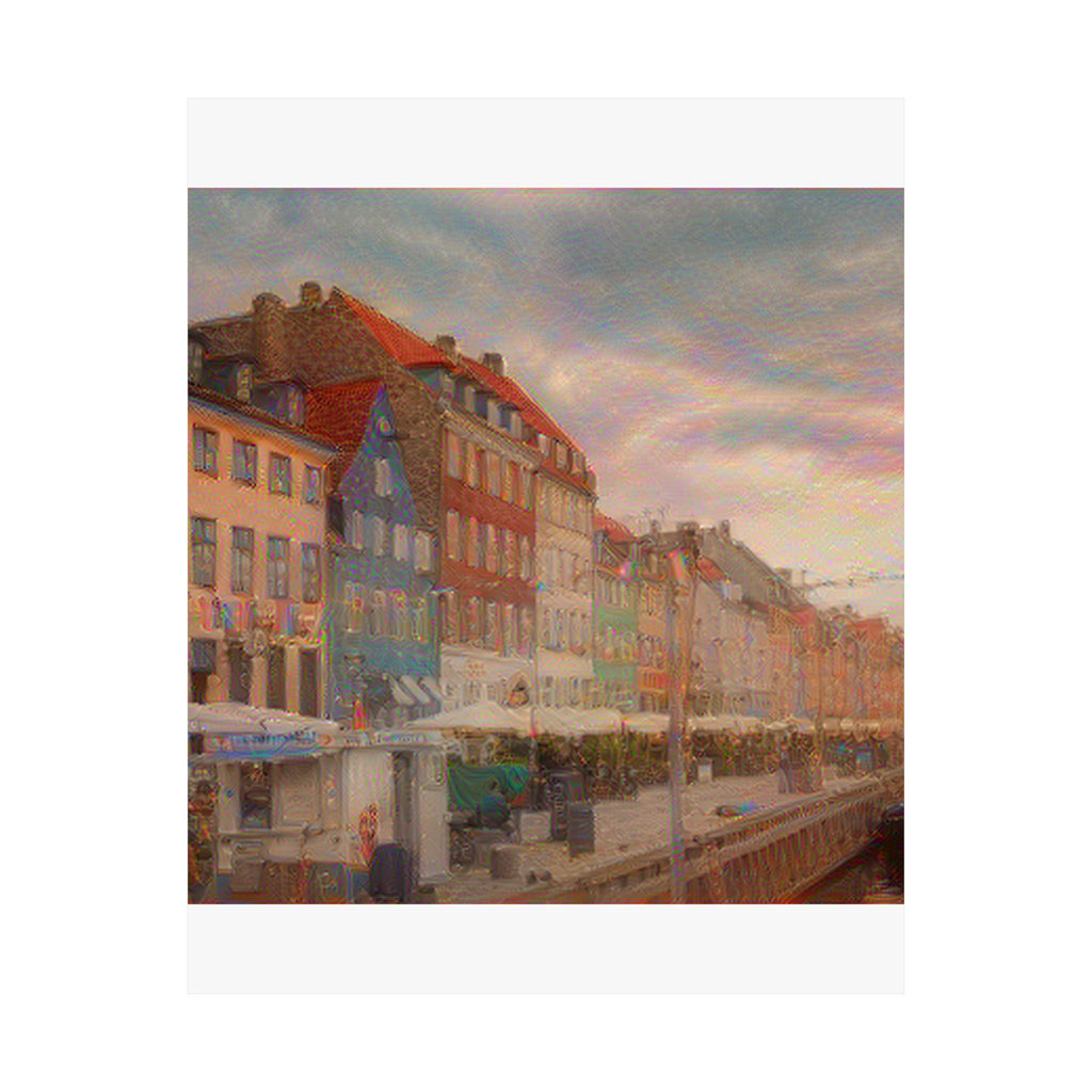 Nyhavn in The Scream Style | Edvard Munch Inspired Art