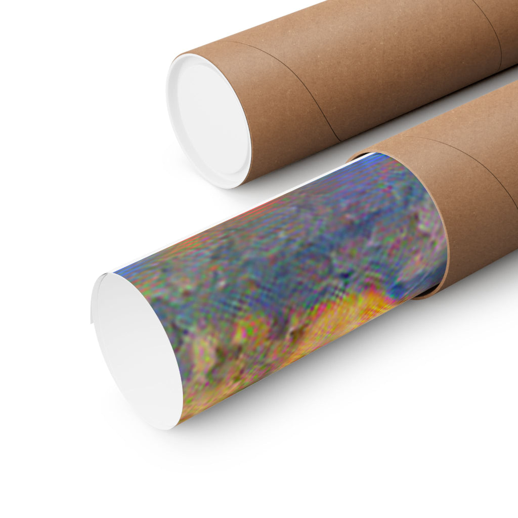 Moraine Lake in Composition VII Style | Wassily Kandinsky Inspired Art