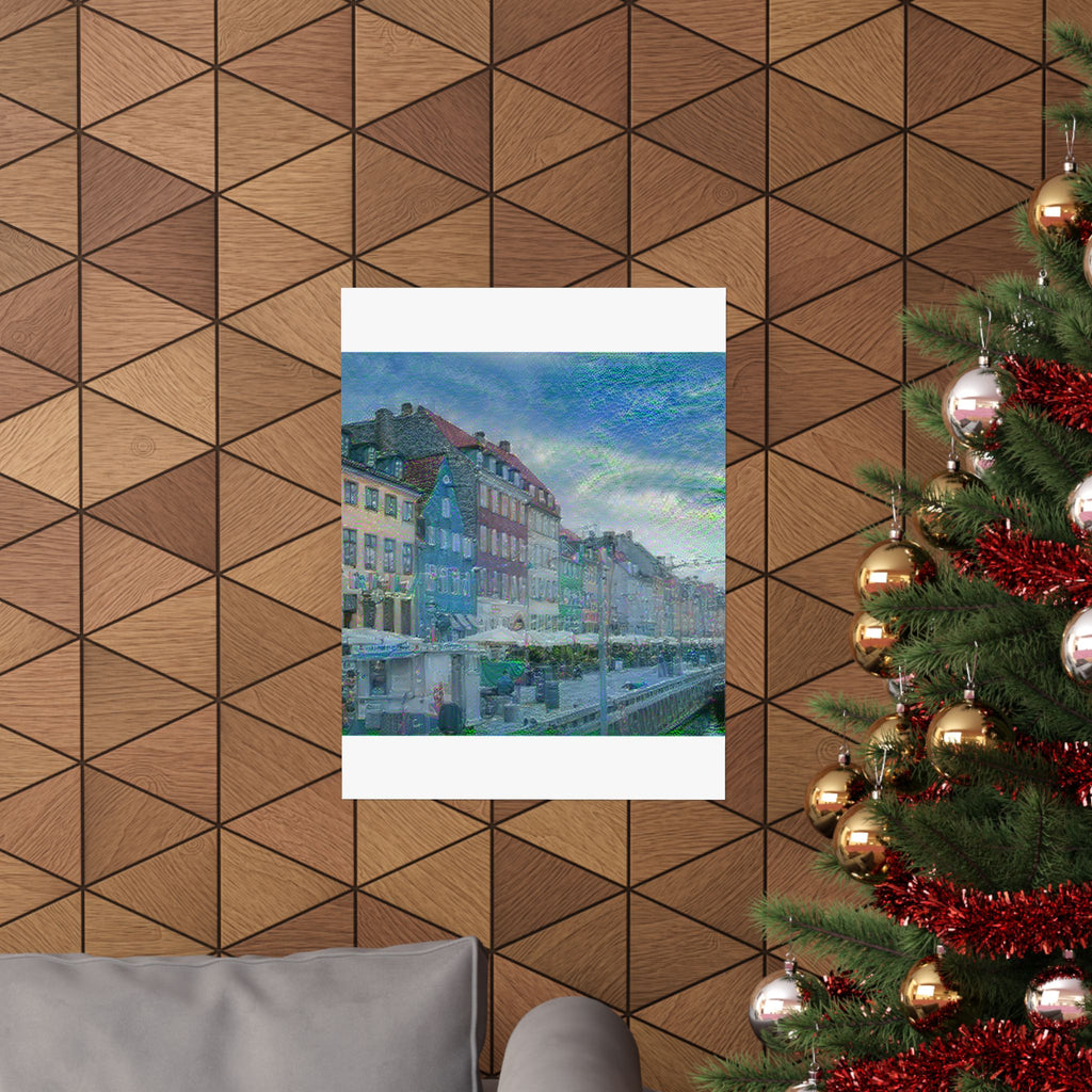 Nyhavn in Water Lilies Style | Claude Monet Inspired Art