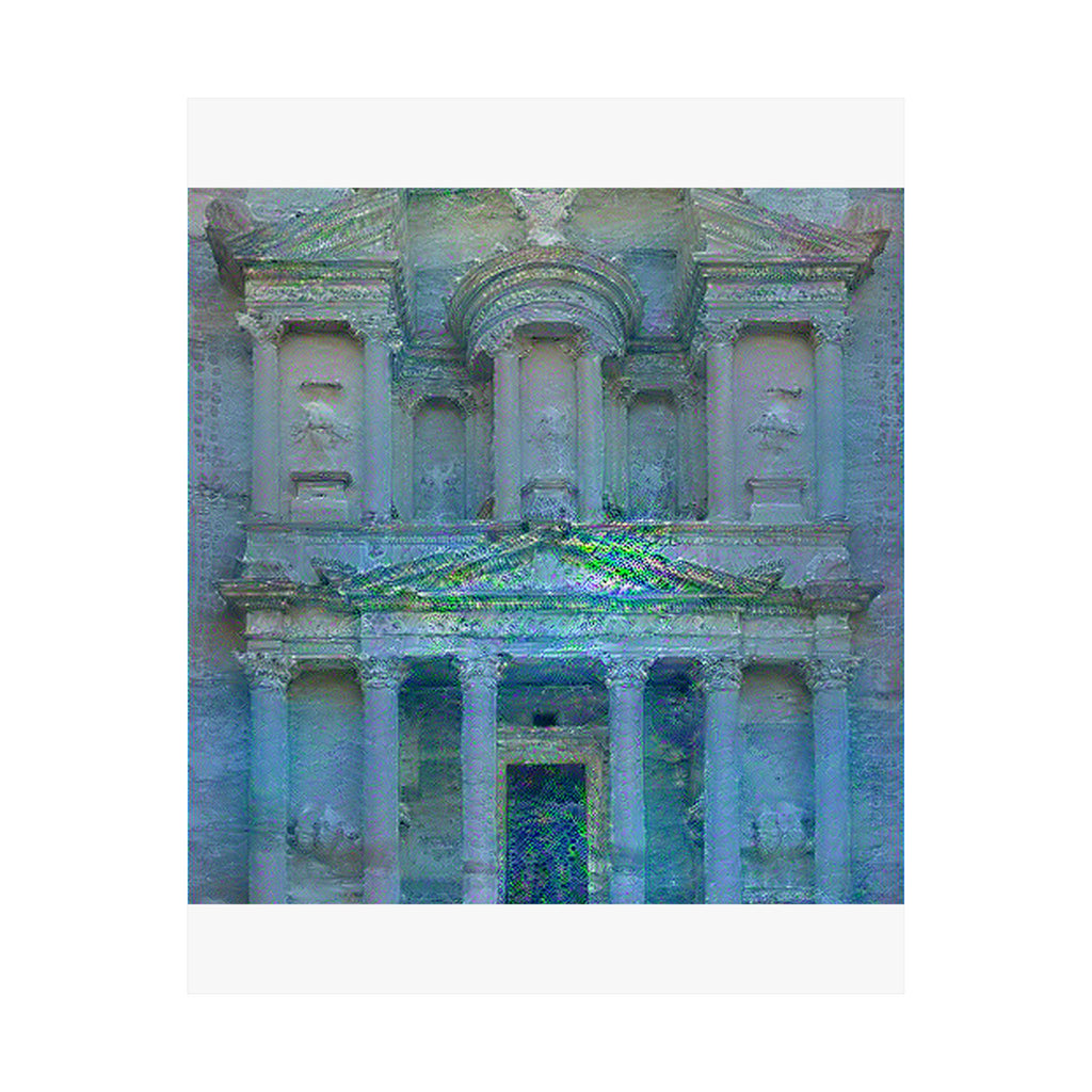 Petra in Water Lilies Style | Claude Monet Inspired Art