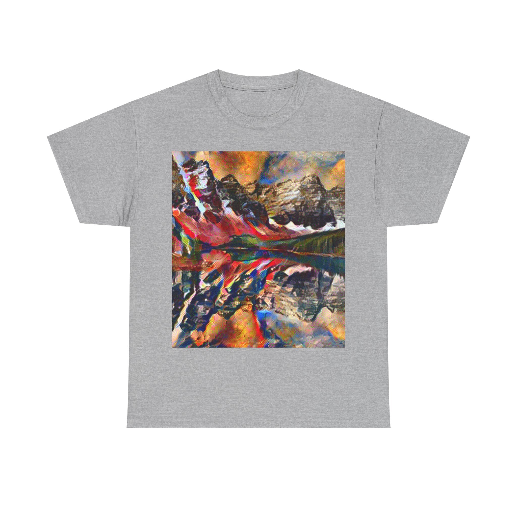 Moraine Lake in Composition VII Style | Wassily Kandinsky Inspired Art