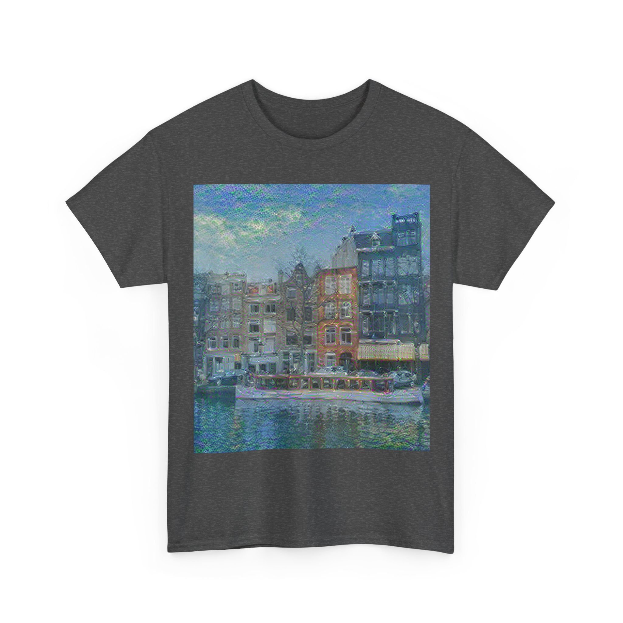 Amsterdam Canal Ring in Water Lilies Style | Claude Monet Inspired Art