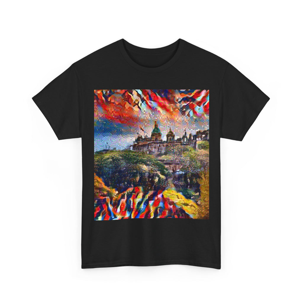 Edinburgh Old Town in Composition VII Style | Wassily Kandinsky Inspired Art