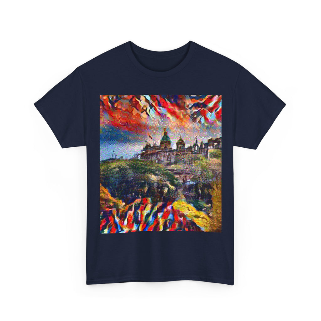 Edinburgh Old Town in Composition VII Style | Wassily Kandinsky Inspired Art