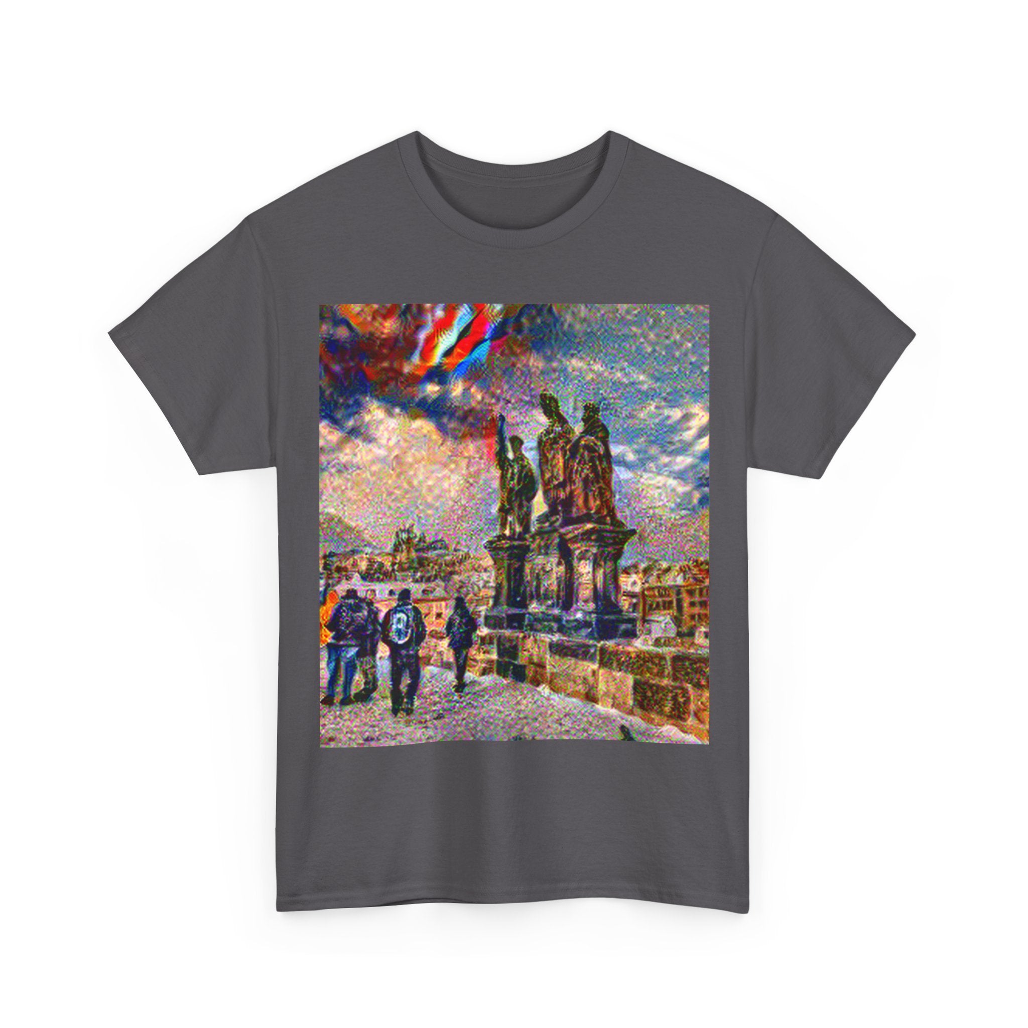 Charles Bridge in Composition VII Style | Wassily Kandinsky Inspired Art