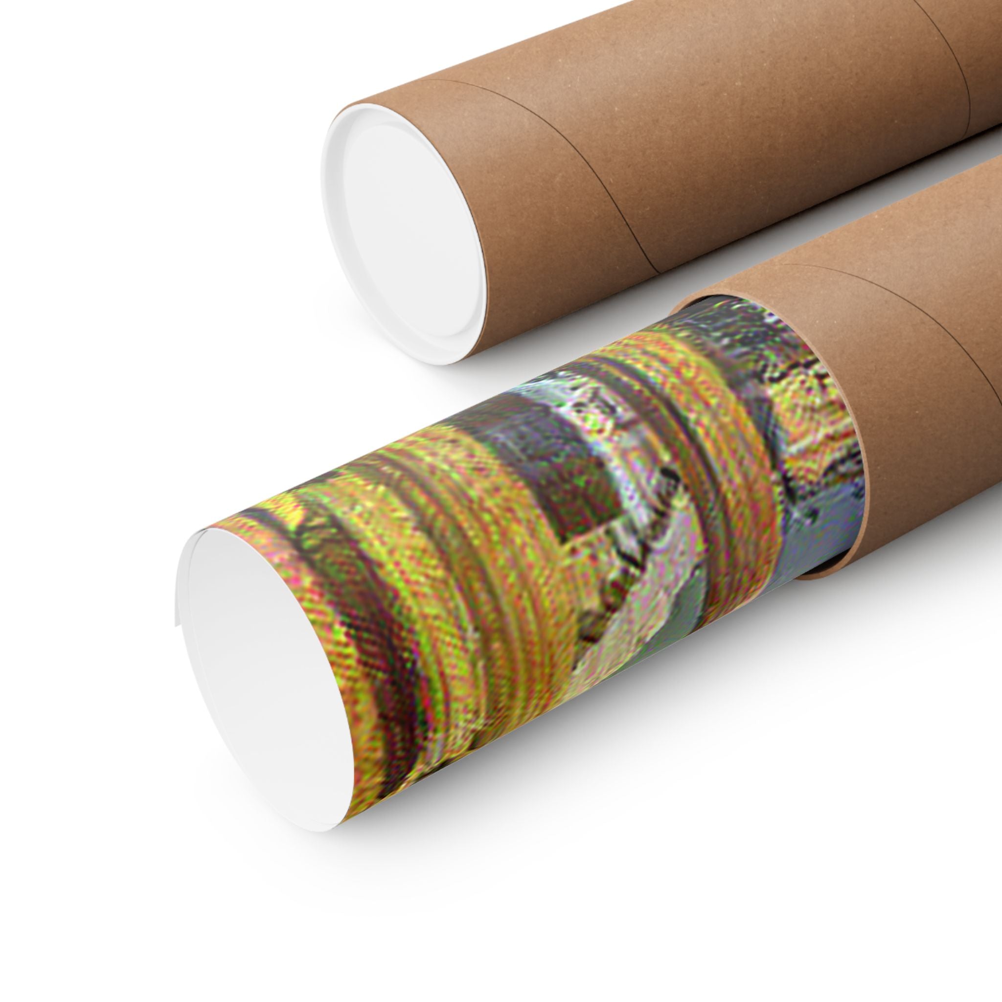 Acropolis Athens in Cafe Terrace Style - Poster Print