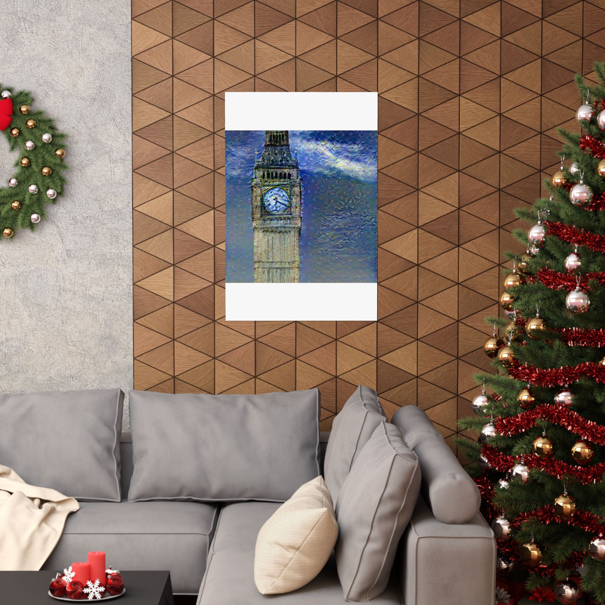 Big Ben in Starry Night Style | Vincent van Gogh Inspired Art