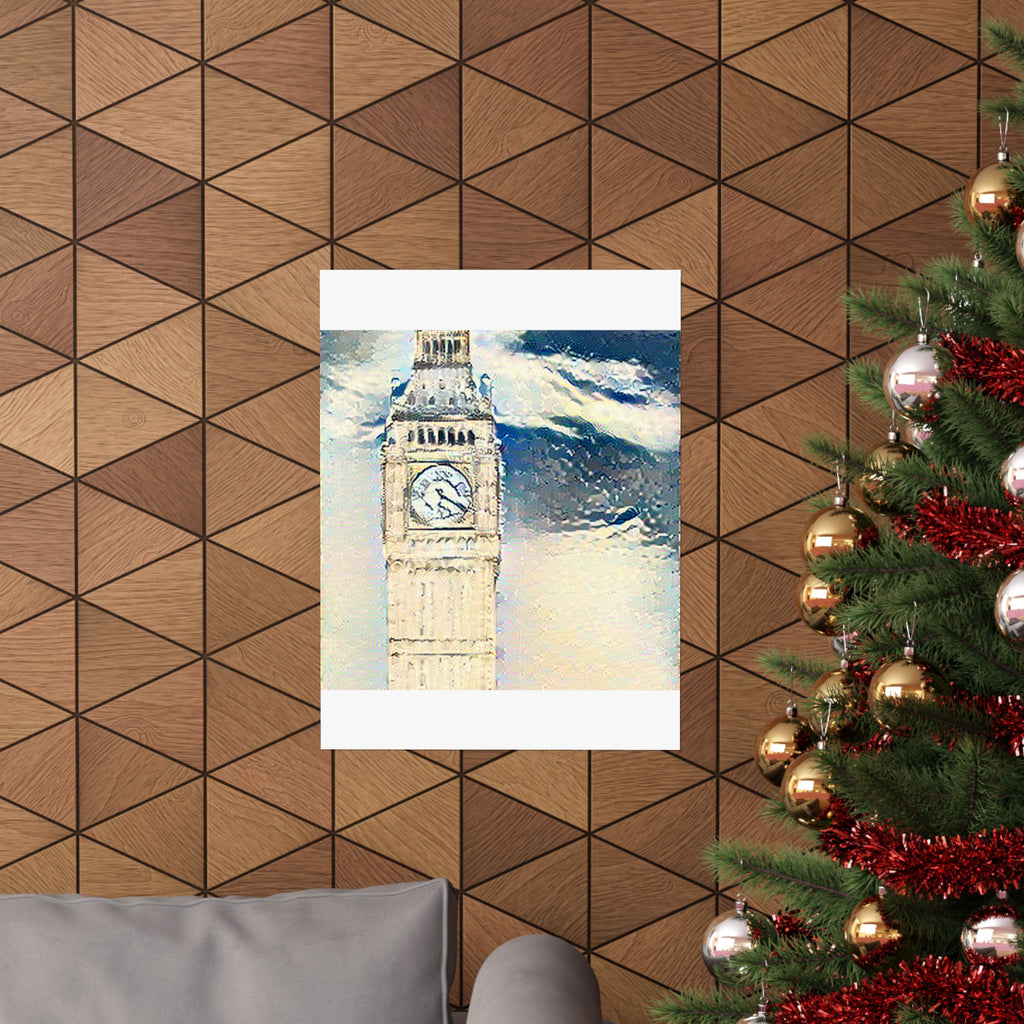 Big Ben in The Great Wave off Kanagawa Style | Katsushika Hokusai Inspired Art