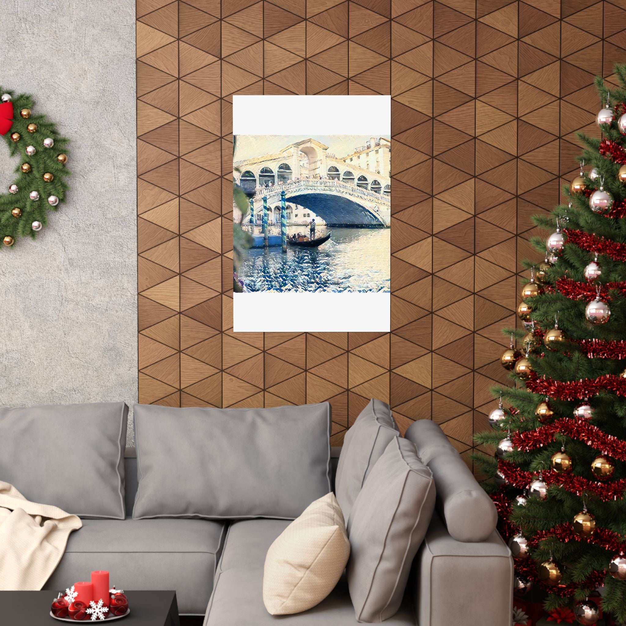 Rialto Bridge in The Great Wave off Kanagawa Style | Katsushika Hokusai Inspired Art