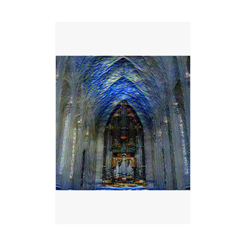 Hallgrimskirkja in Starry Night Style | Vincent van Gogh Inspired Art