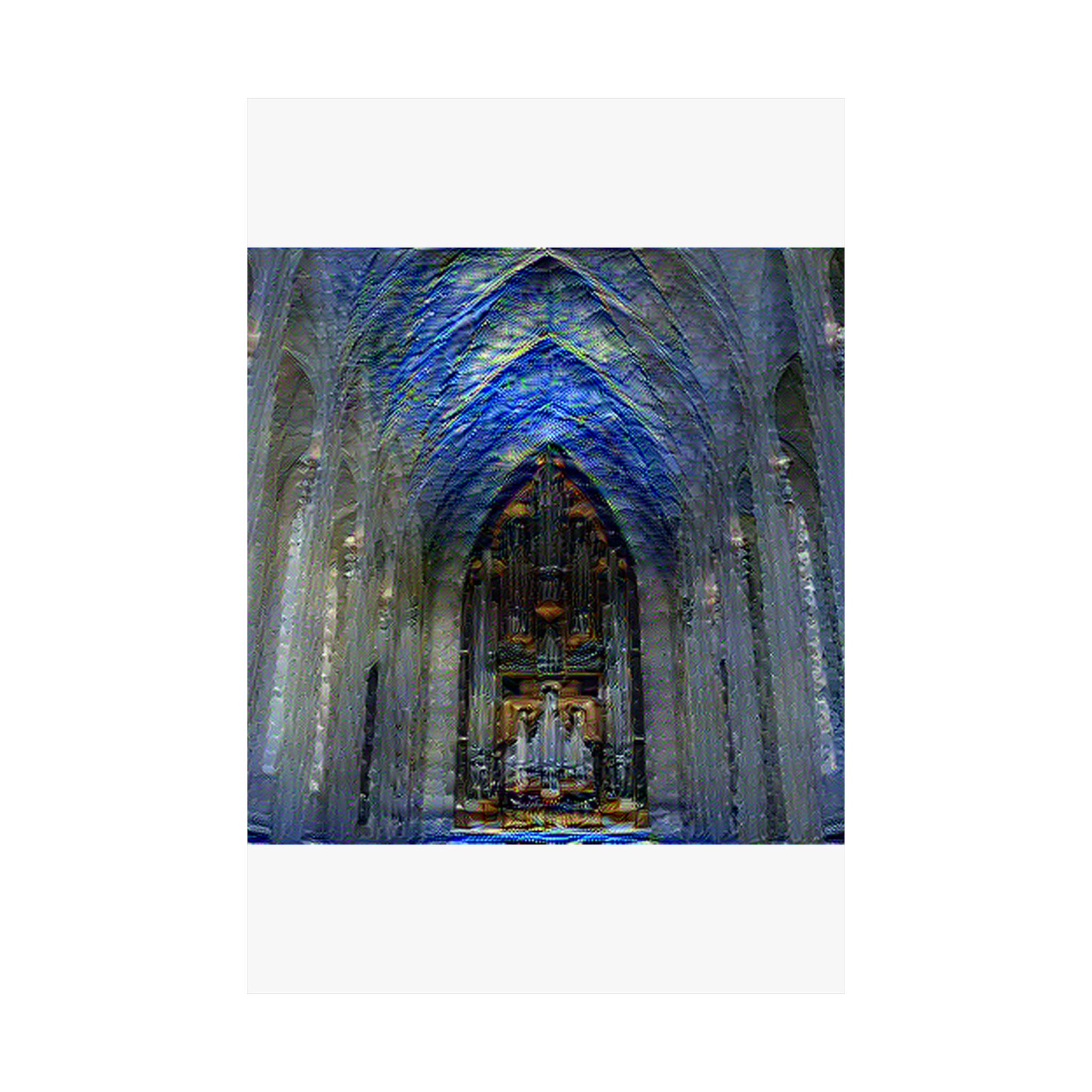 Hallgrimskirkja in Starry Night Style | Vincent van Gogh Inspired Art