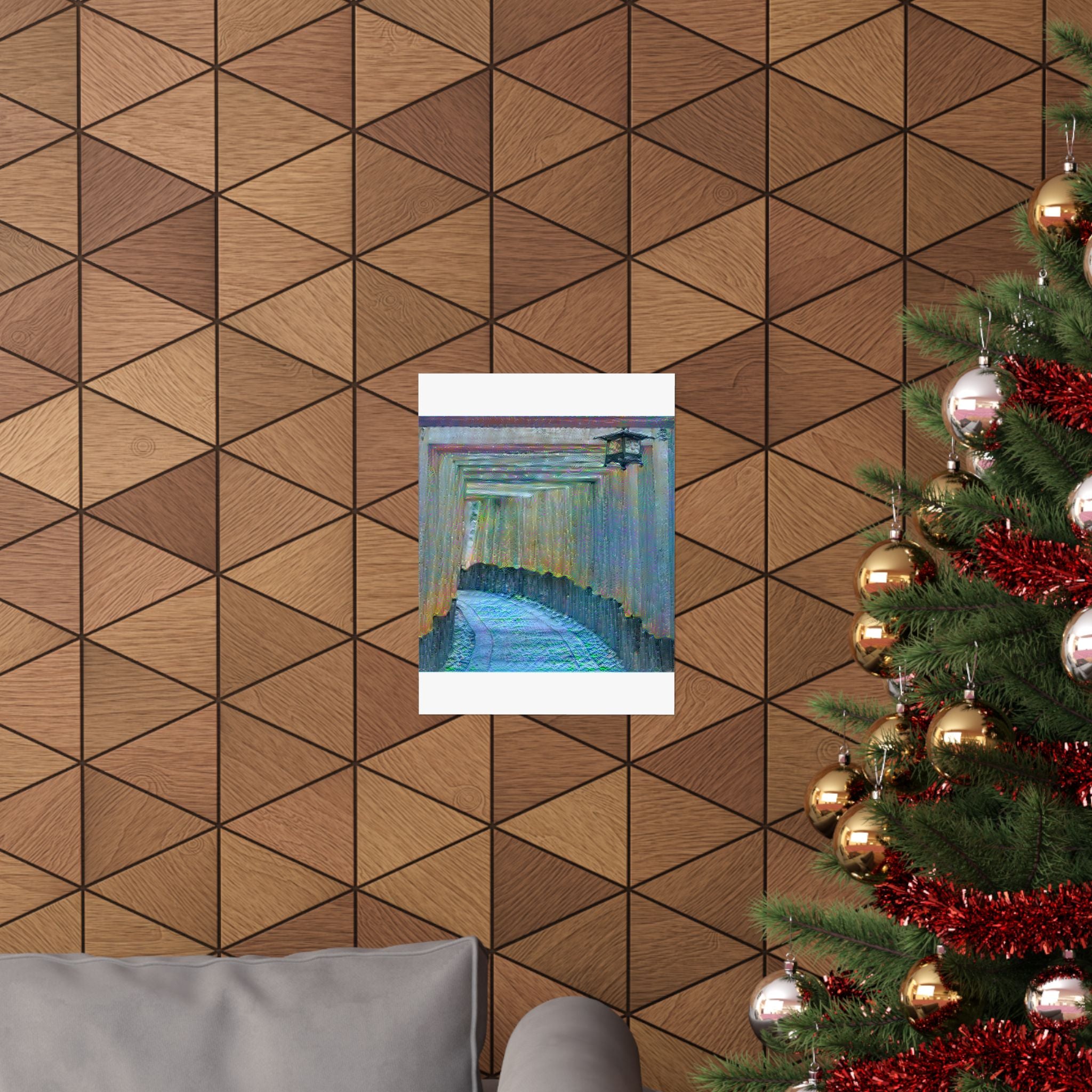 Fushimi Inari Shrine in Water Lilies Style | Claude Monet Inspired Art