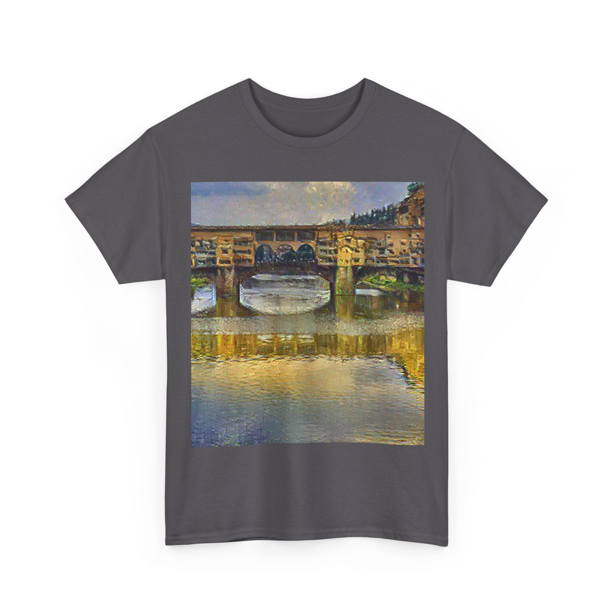 Ponte Vecchio in Cafe Terrace at Night Style | Vincent van Gogh Inspired Art