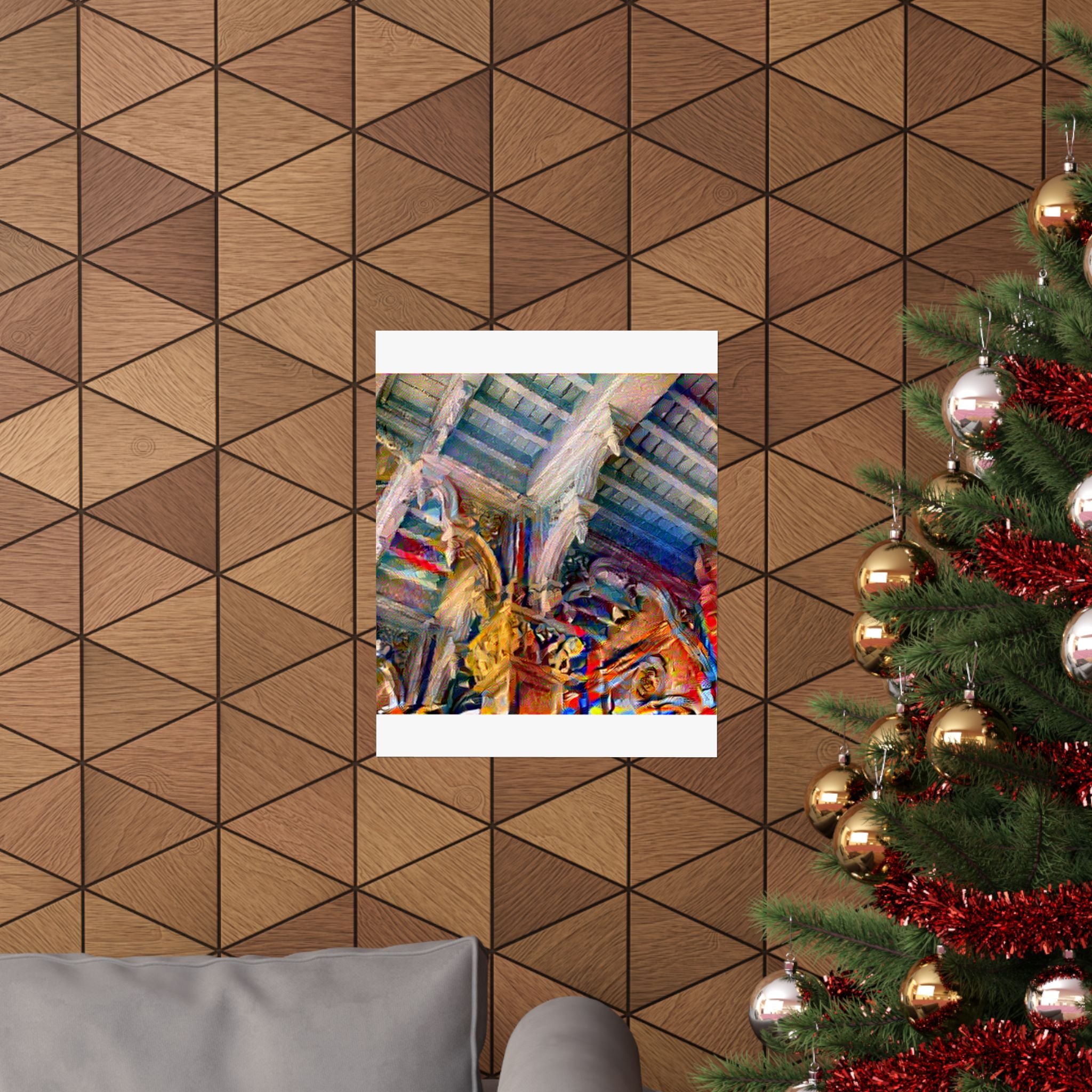 Zanzibar Stone Town in Composition VII Style | Wassily Kandinsky Inspired Art