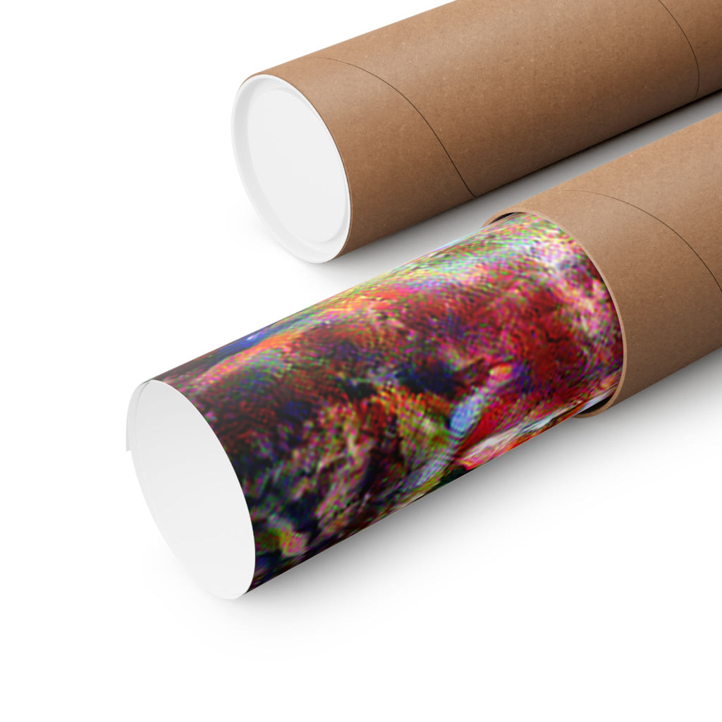 Plitvice Lakes in Composition VII Style | Wassily Kandinsky Inspired Art