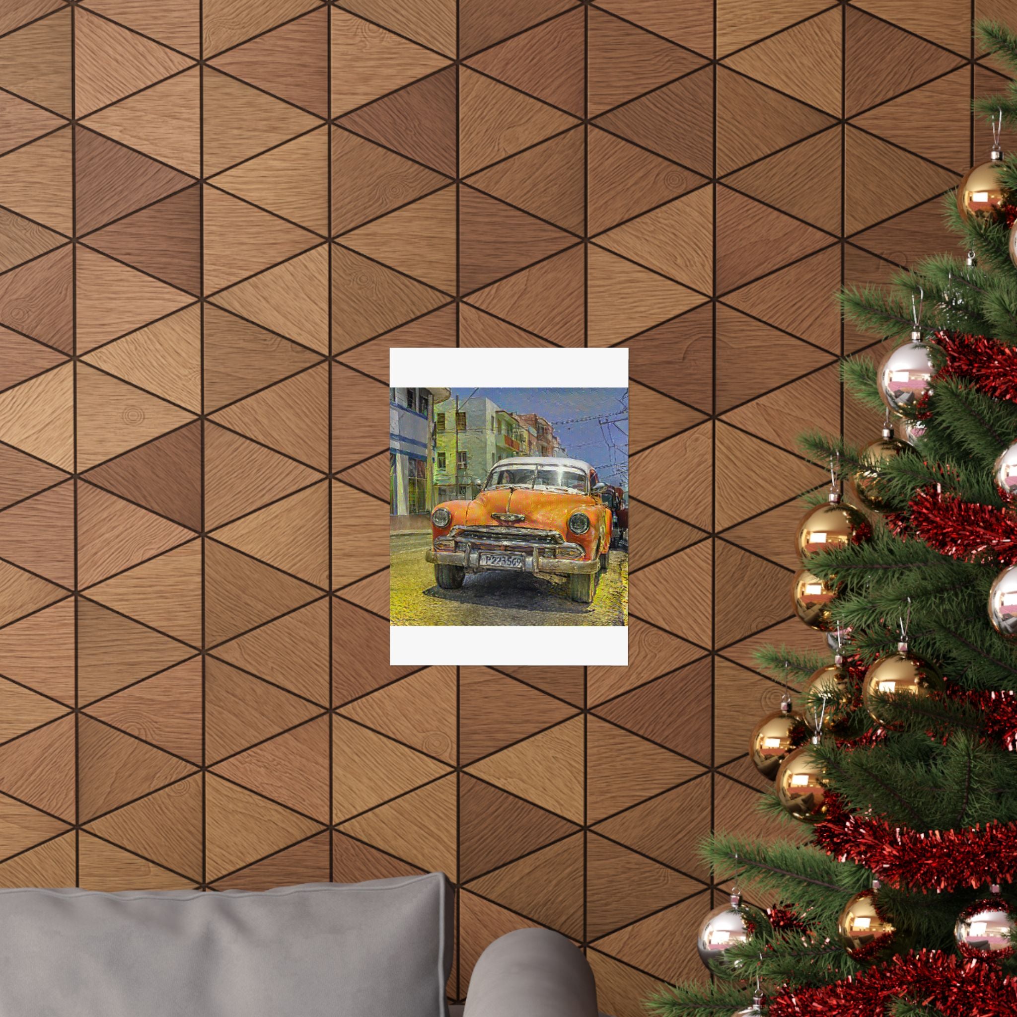 Old Havana in Cafe Terrace at Night Style | Vincent van Gogh Inspired Art