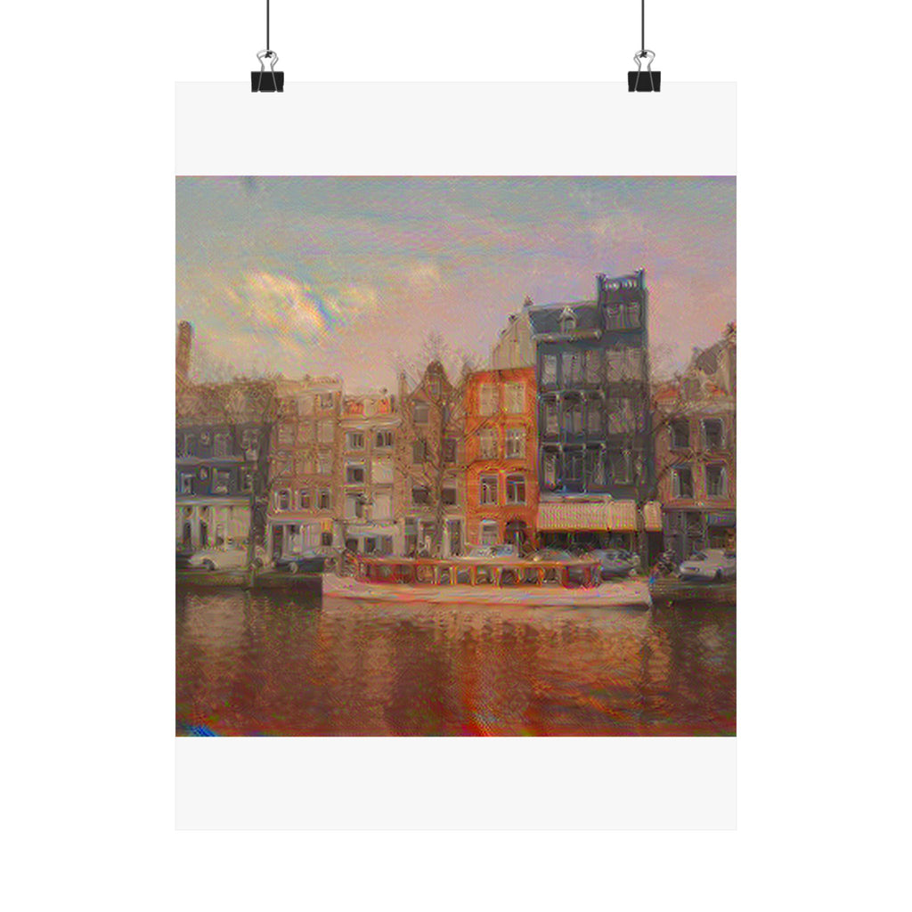 Amsterdam Canal Ring in The Scream Style | Edvard Munch Inspired Art