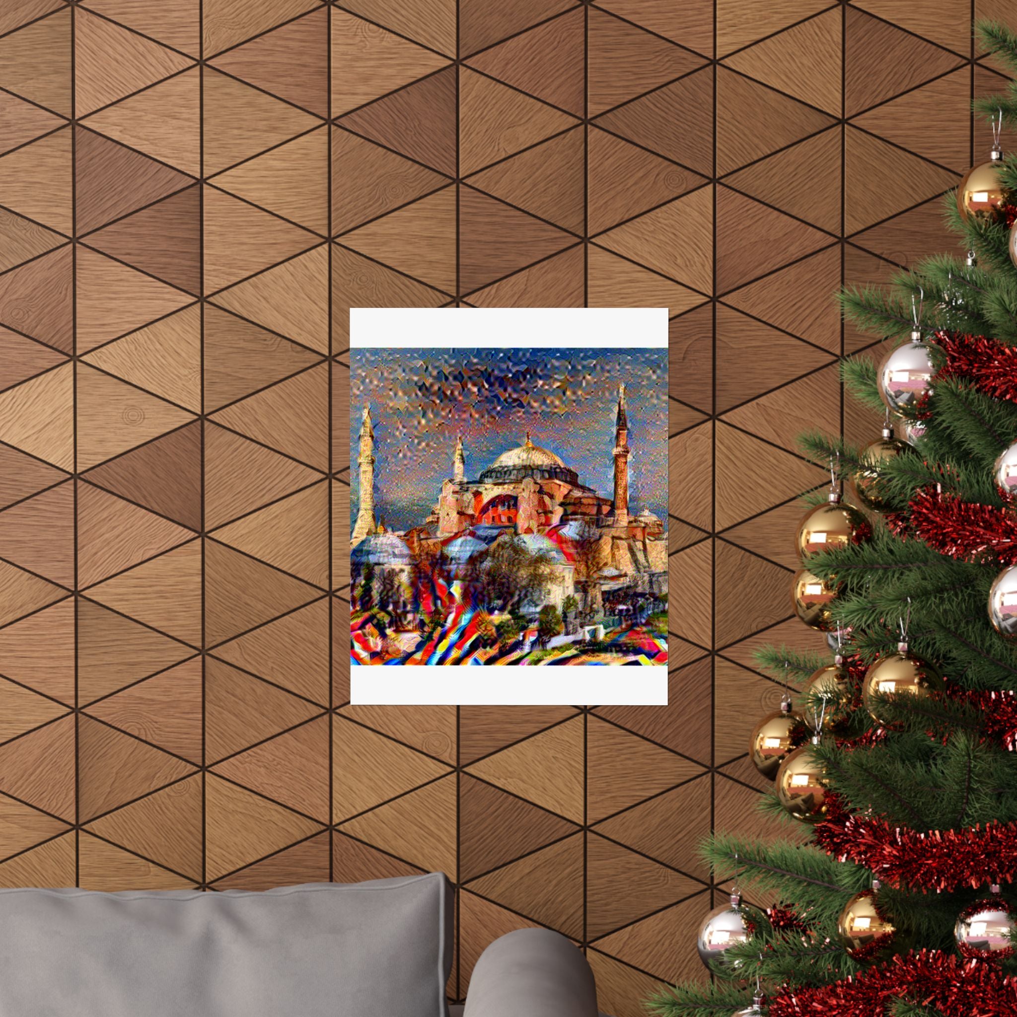 Hagia Sophia in Composition VII Style | Wassily Kandinsky Inspired Art