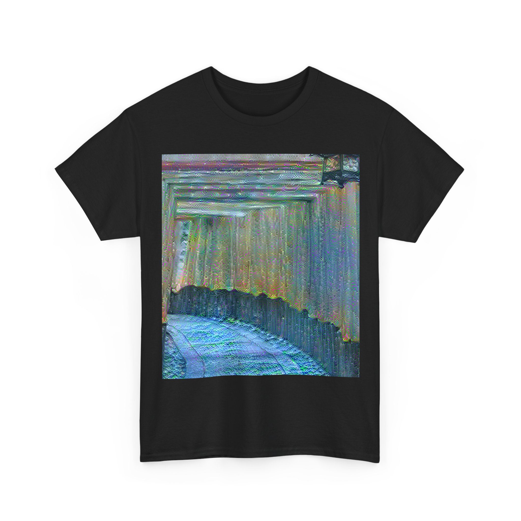 Fushimi Inari Shrine in Water Lilies Style | Claude Monet Inspired Art