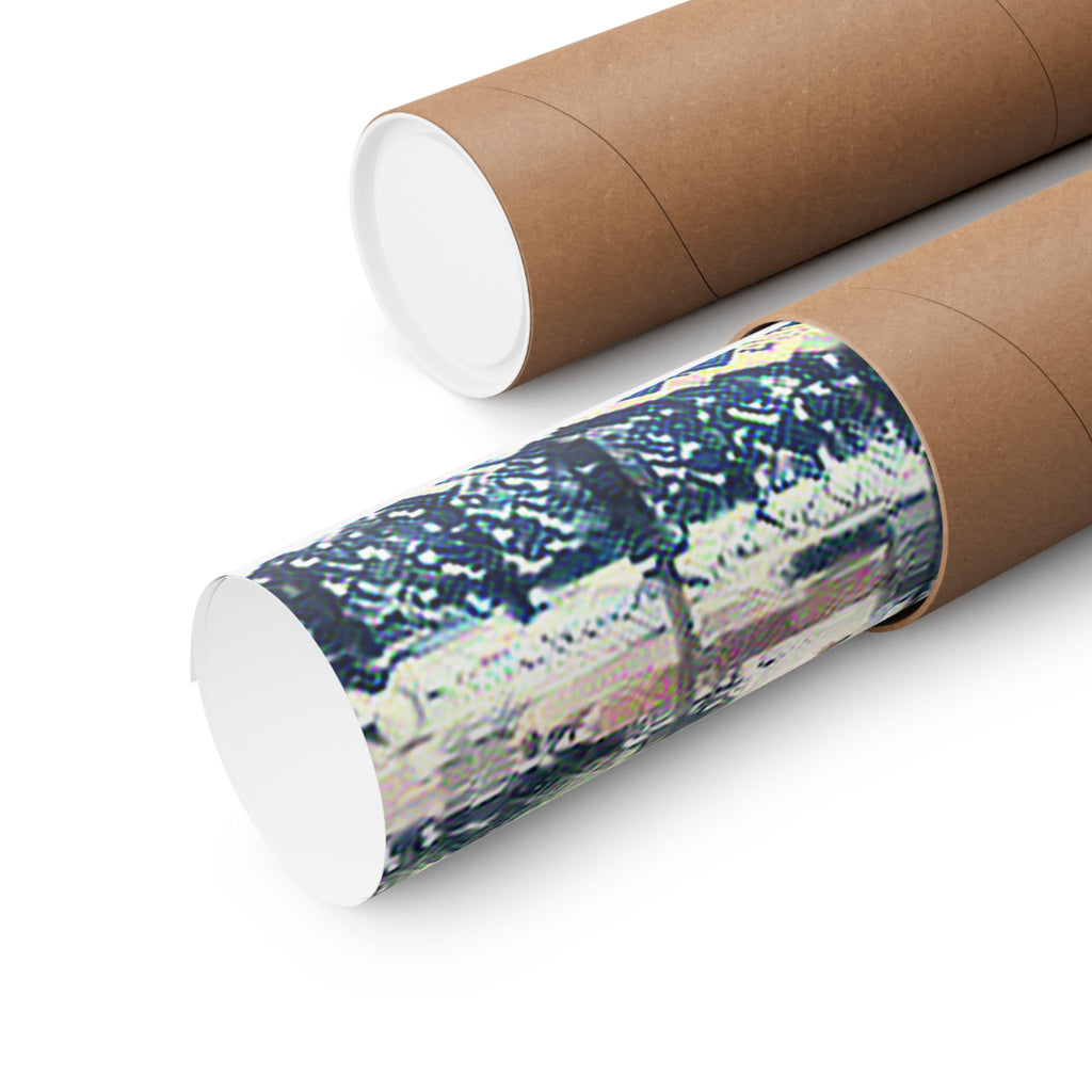 St Basils in Great Wave Style - Poster Print