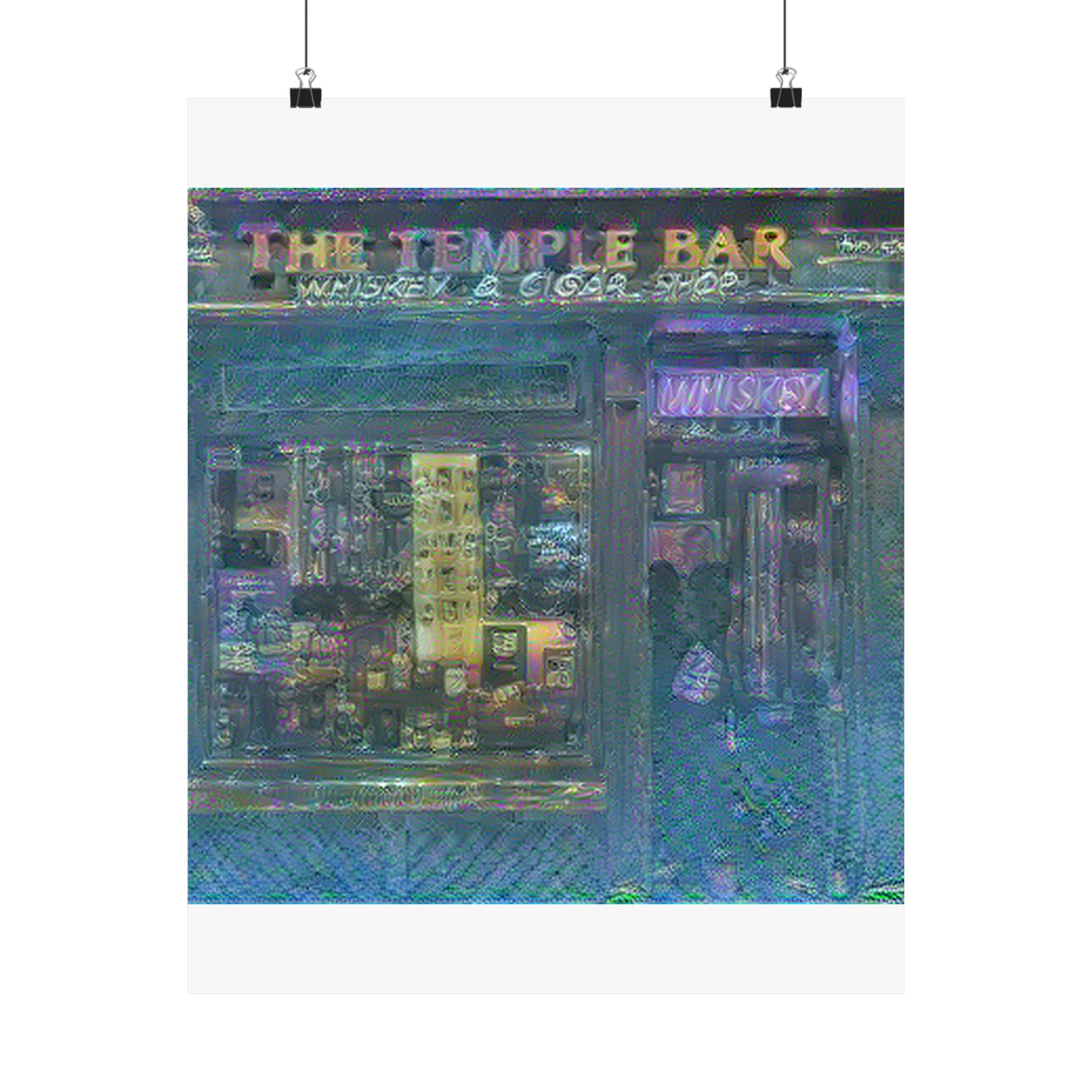 Temple Bar District in Water Lilies Style | Claude Monet Inspired Art