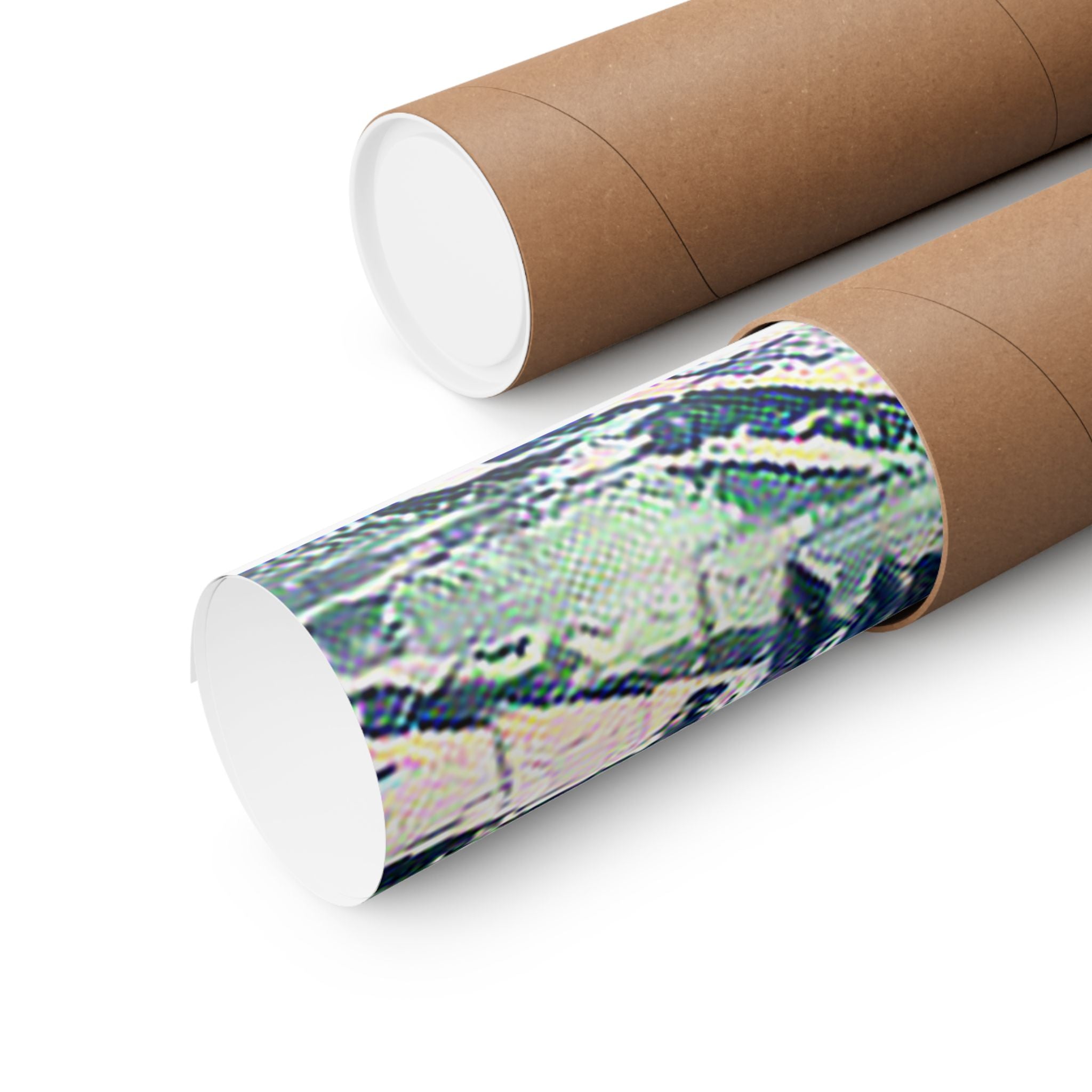 Taj Mahal in Great Wave Style - Poster Print