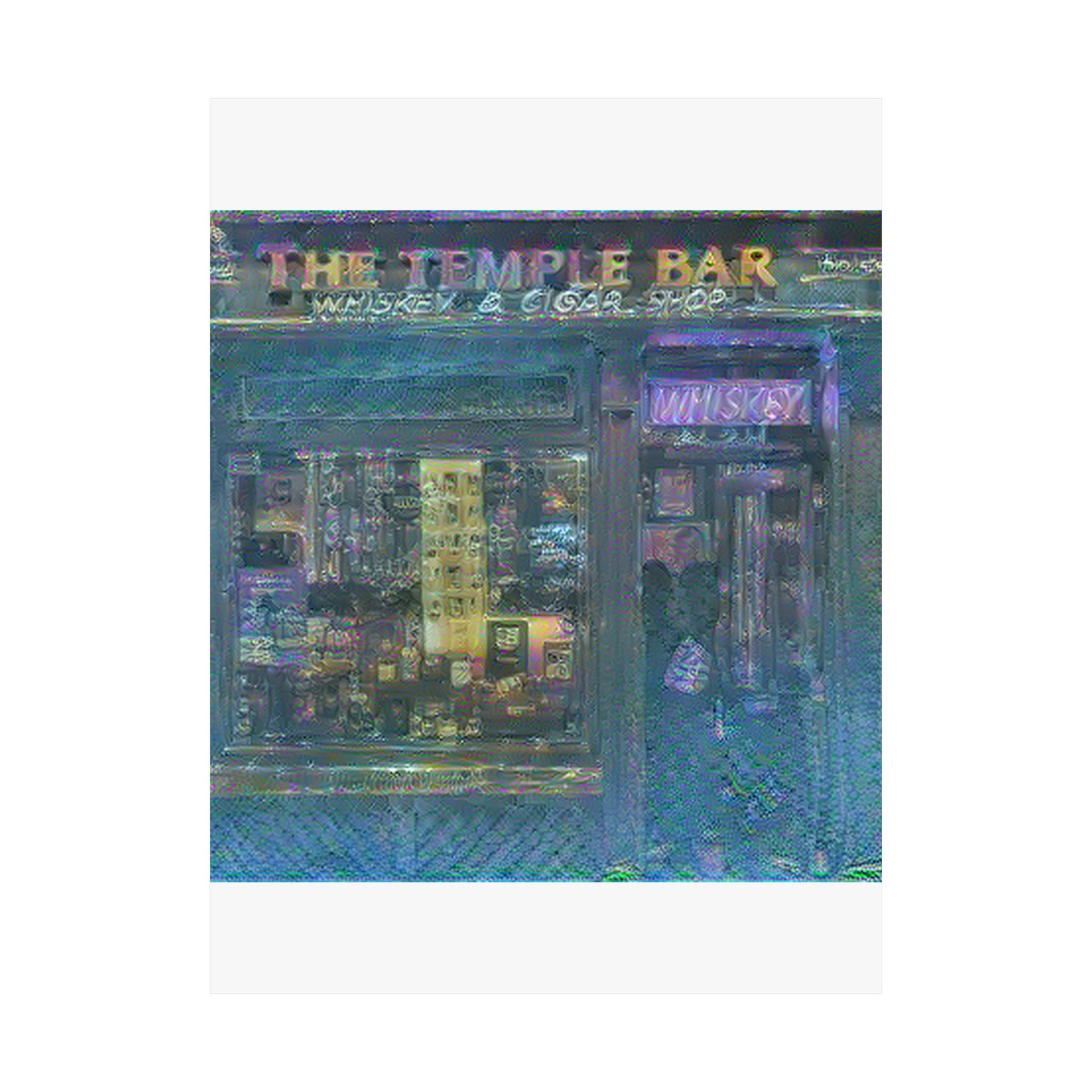 Temple Bar District in Water Lilies Style | Claude Monet Inspired Art