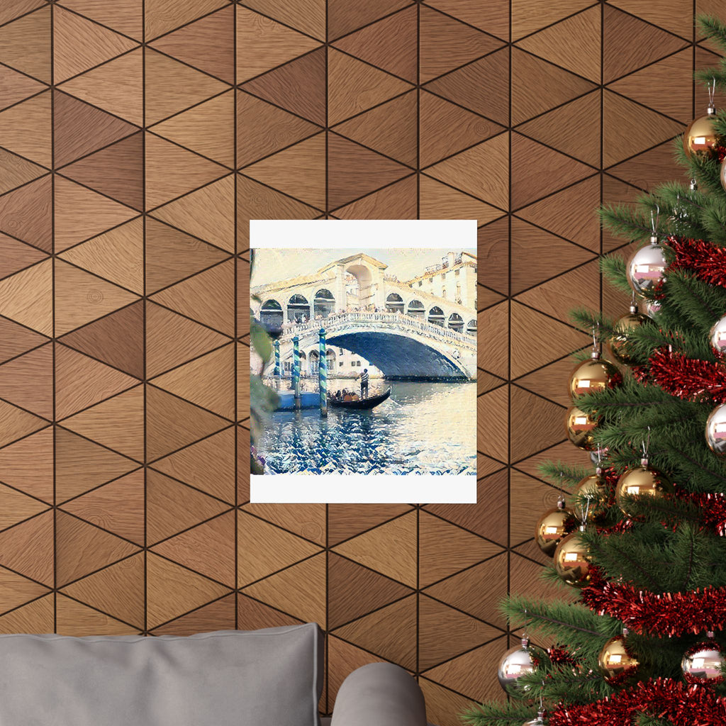 Rialto Bridge in The Great Wave off Kanagawa Style | Katsushika Hokusai Inspired Art