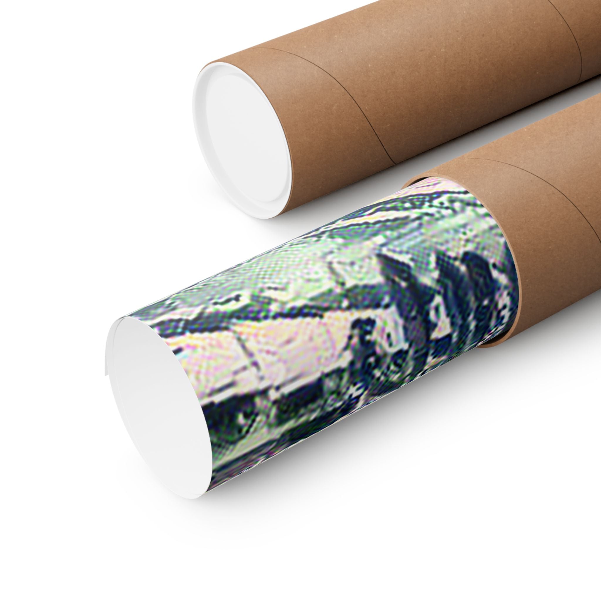 Taj Mahal in Great Wave Style - Poster Print