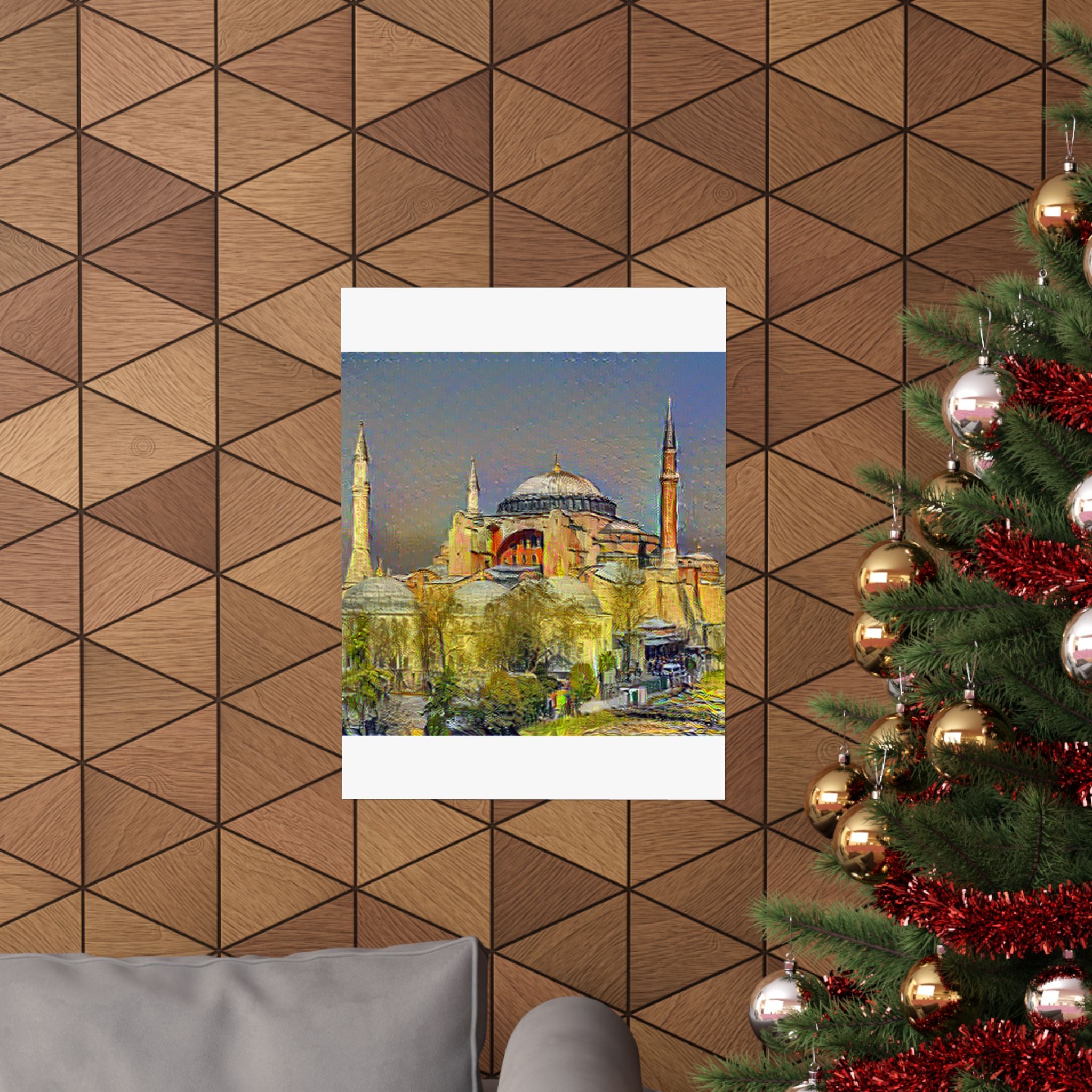 Hagia Sophia in Cafe Terrace at Night Style | Vincent van Gogh Inspired Art