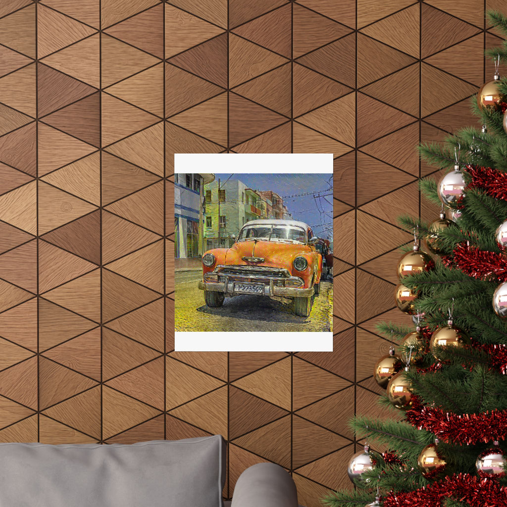 Old Havana in Cafe Terrace at Night Style | Vincent van Gogh Inspired Art