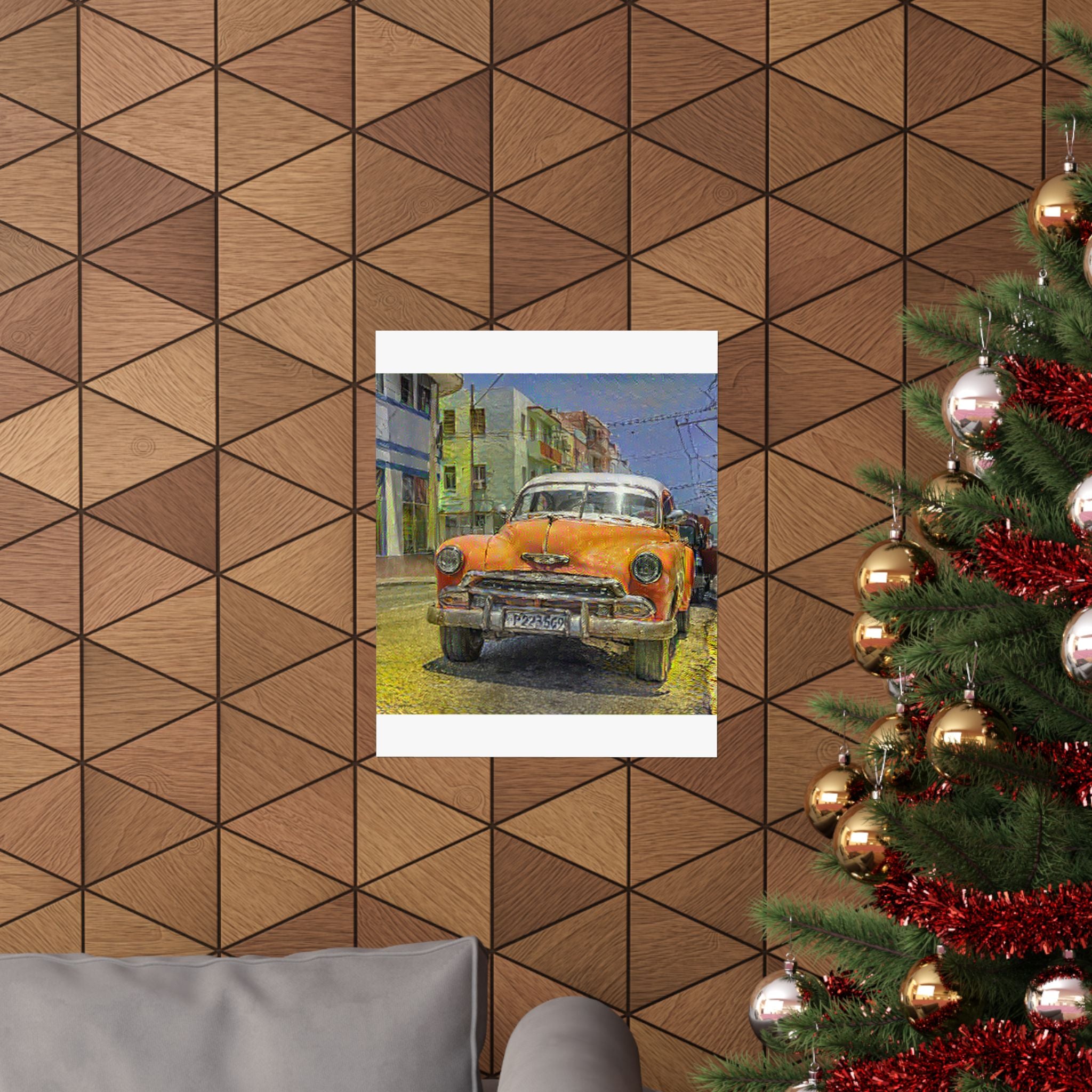 Old Havana in Cafe Terrace at Night Style | Vincent van Gogh Inspired Art