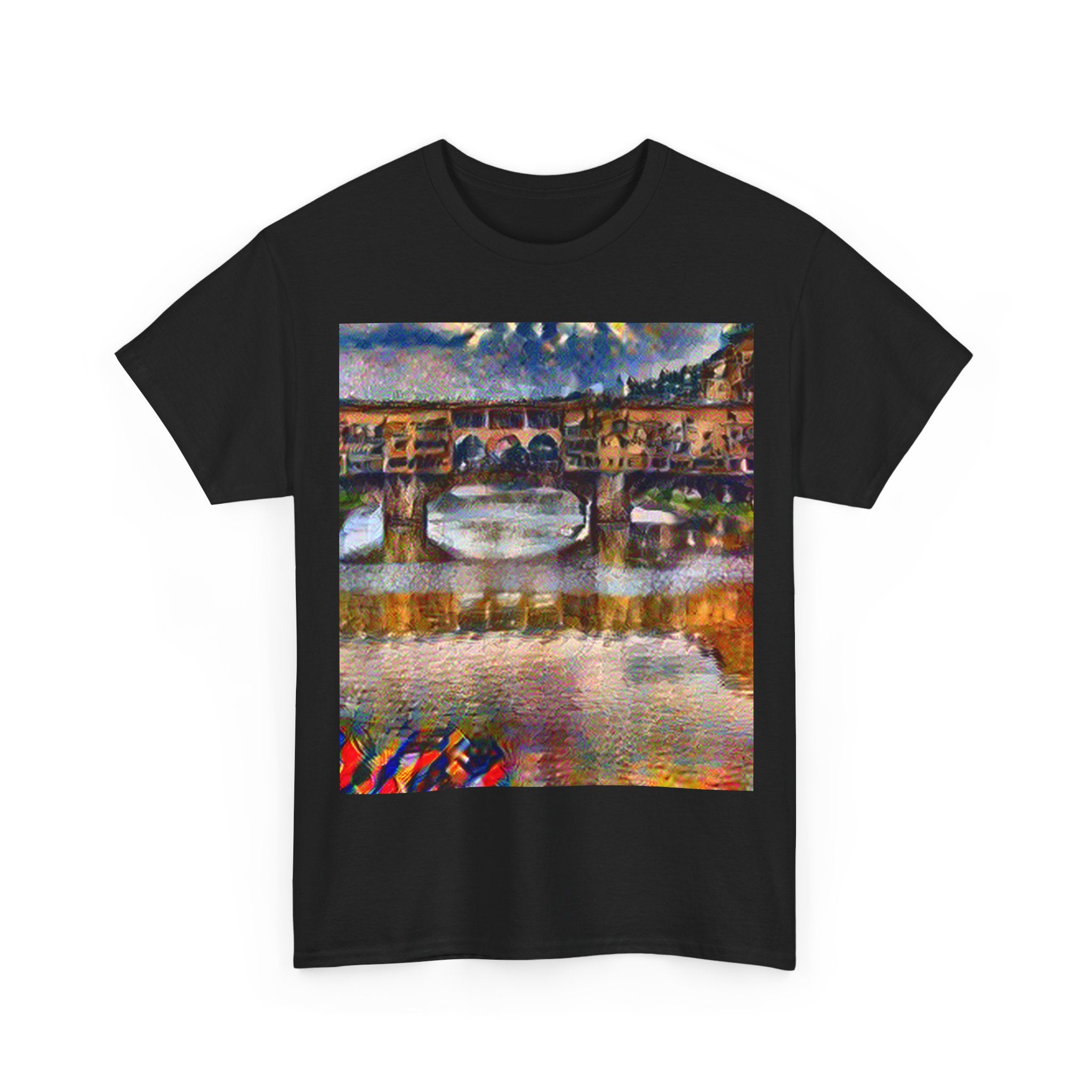 Ponte Vecchio in Composition VII Style | Wassily Kandinsky Inspired Art