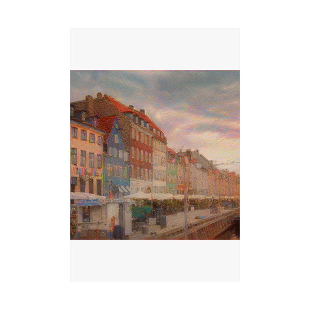 Nyhavn in The Scream Style | Edvard Munch Inspired Art