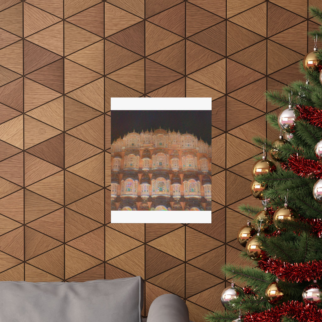 Hawa Mahal in The Scream Style | Edvard Munch Inspired Art